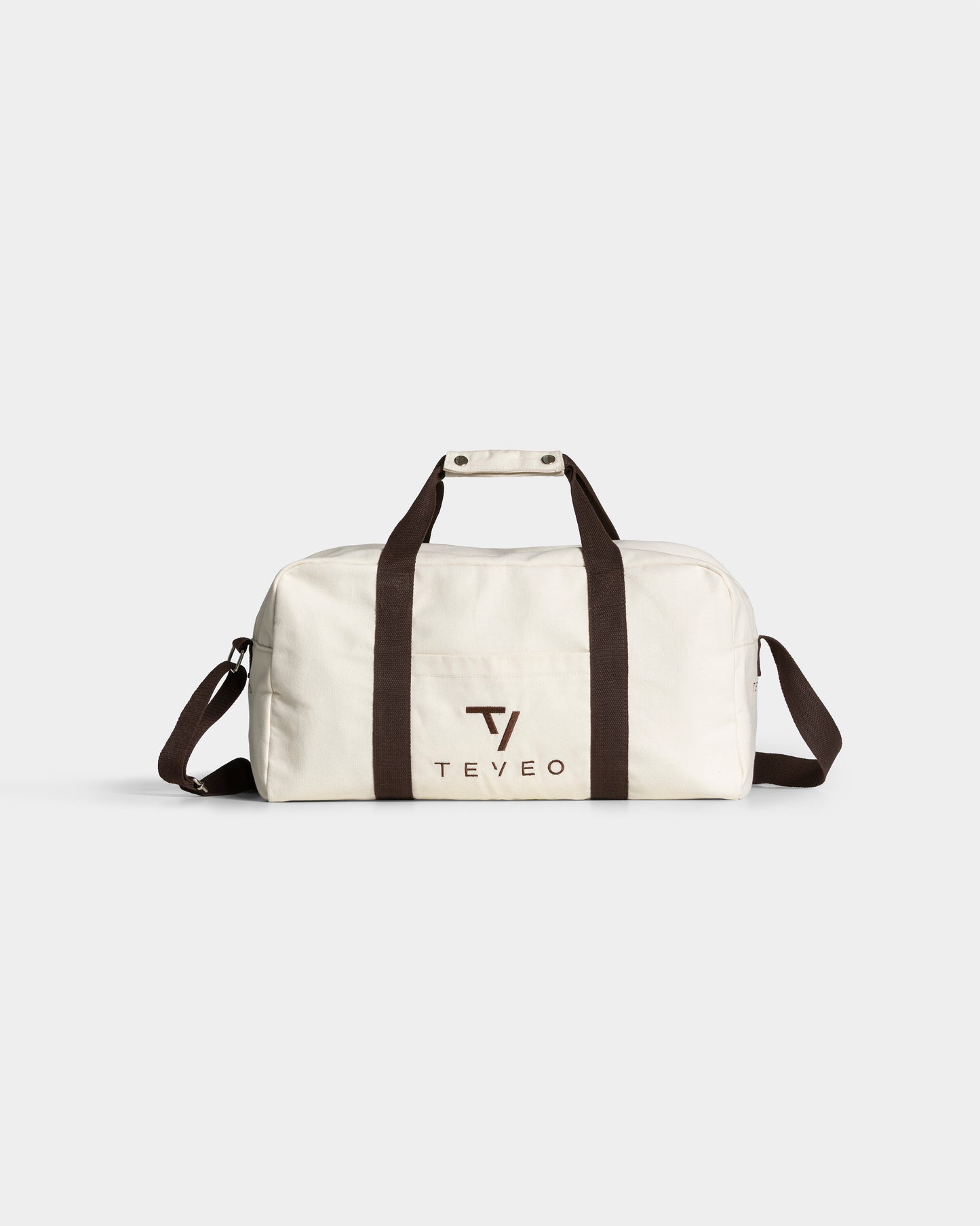Borsa da weekend Club "Off White - Espresso"