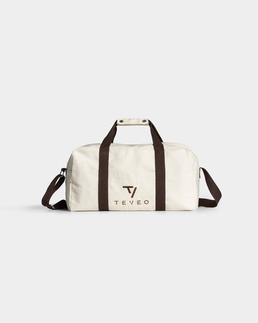 Club Weekender Bag ‘Off White – Espresso’