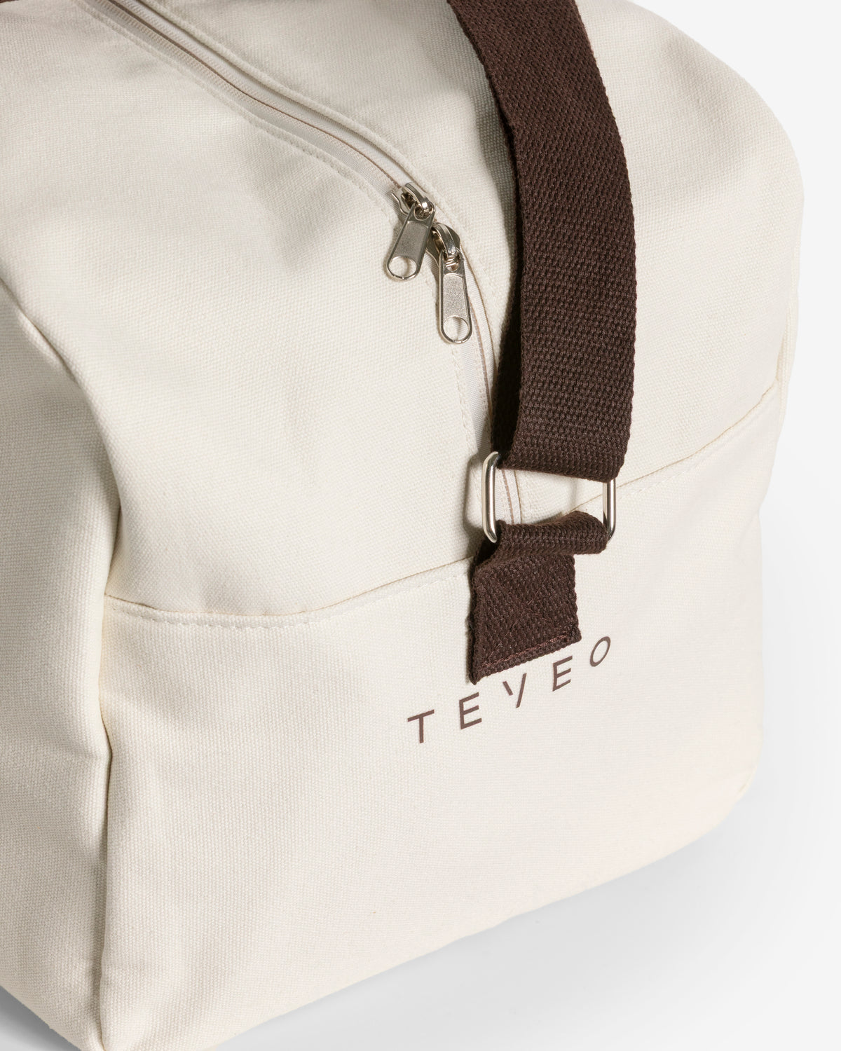 Club Weekender Bag ‘Off White – Espresso’