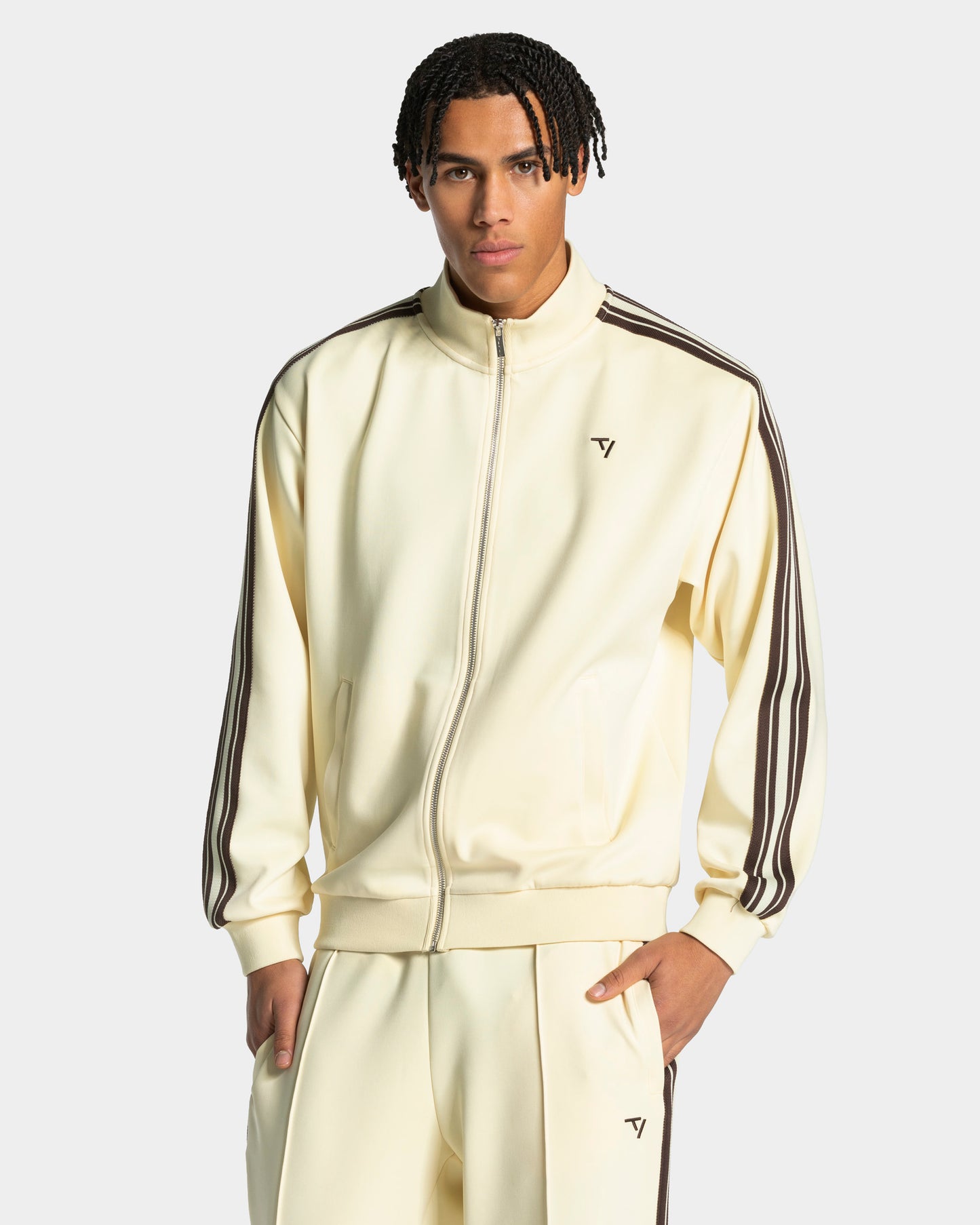 Chaqueta con cremallera Club «Butter Yellow»