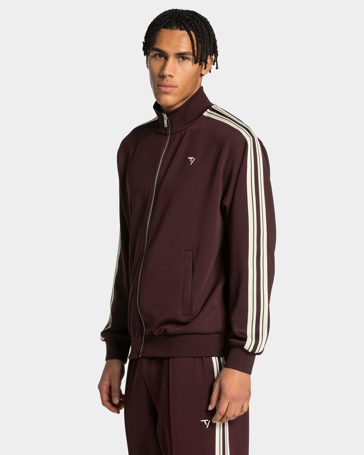Chaqueta con cremallera Club «merlot»