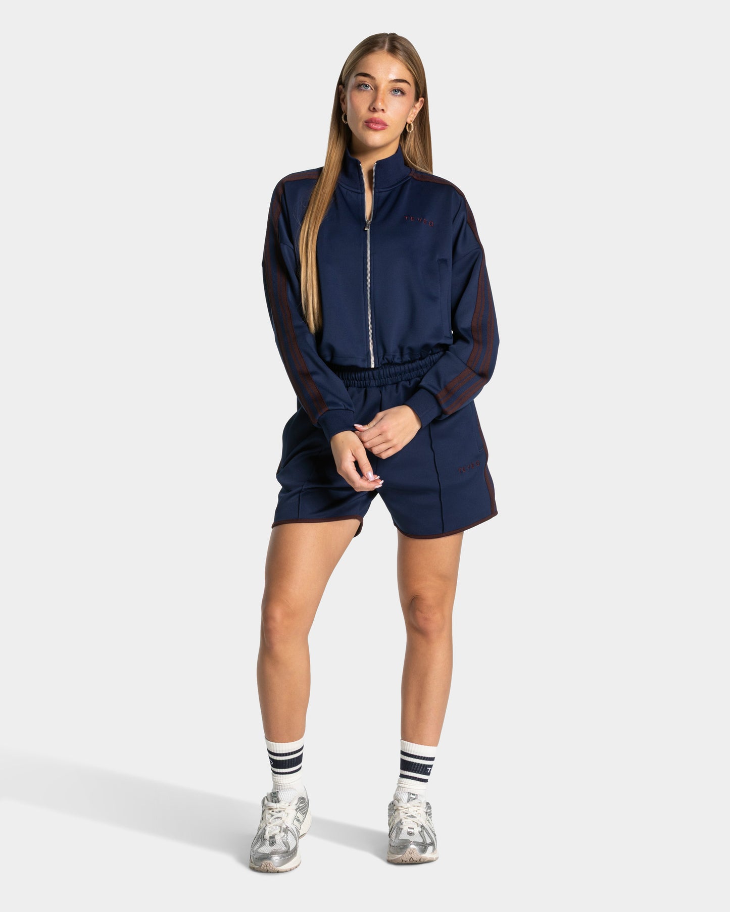 Club Cropped Zip Jacket ‘Dark Blue’