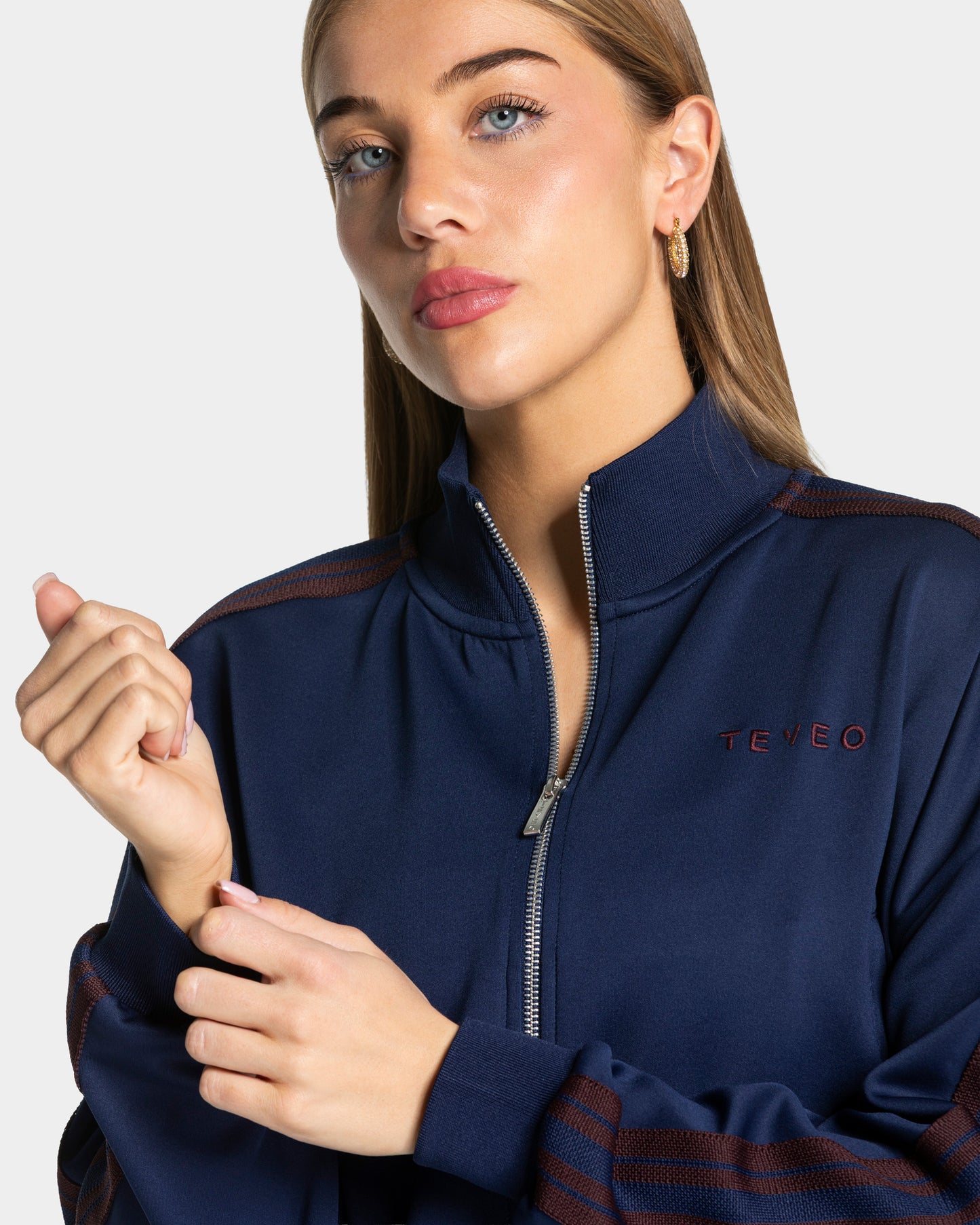 Club Cropped Zip Jacket ‘Dark Blue’