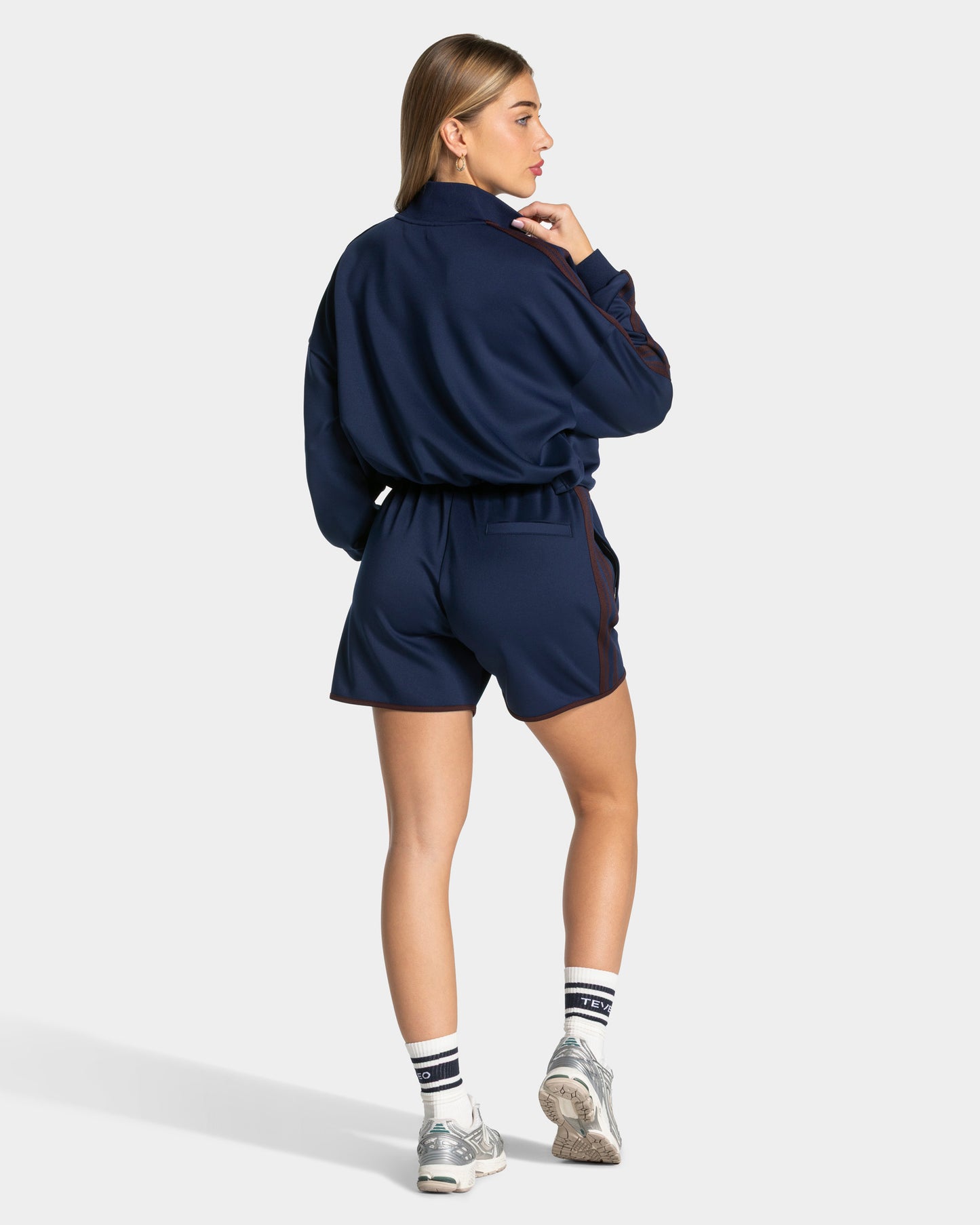 Club Cropped Zip Jacket ‘Dark Blue’