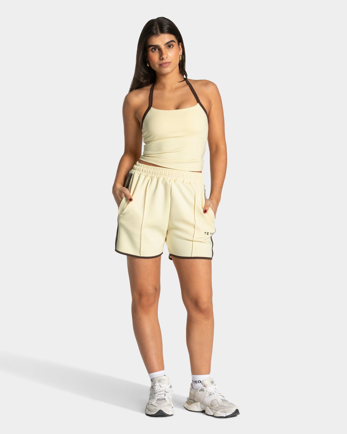 Club Halterneck Top ‘Butter Yellow’