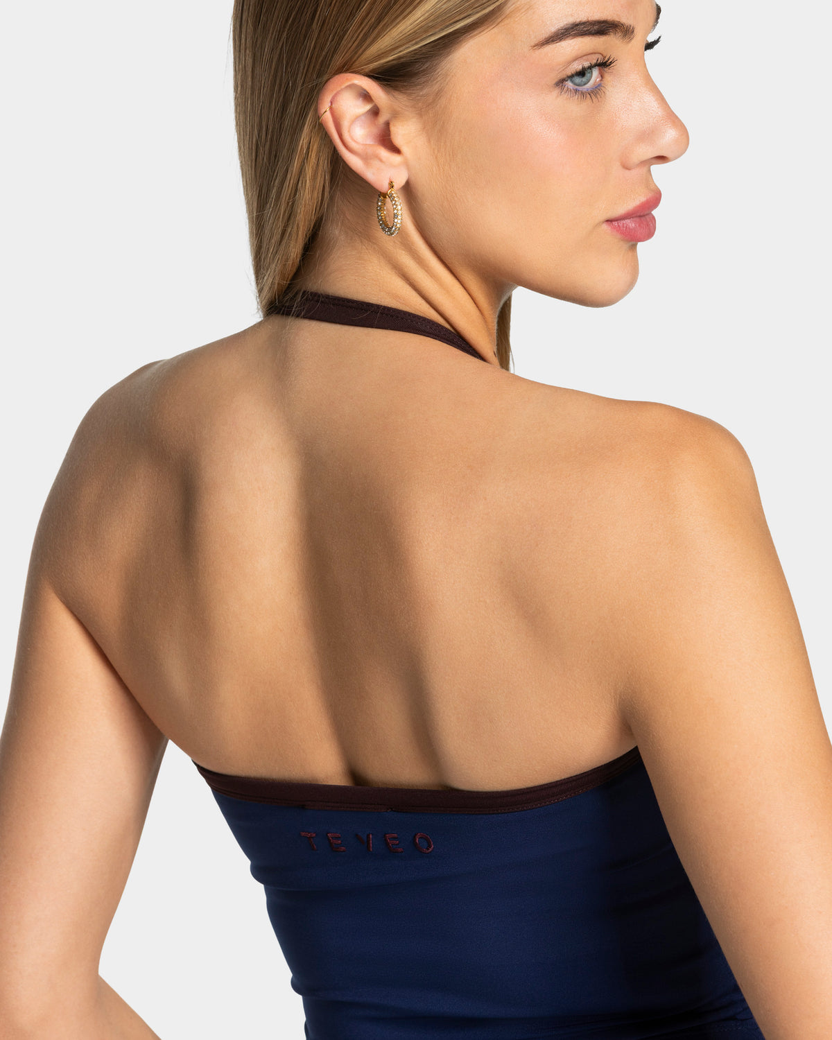 Club Halterneck Top ‘Dark Blue’