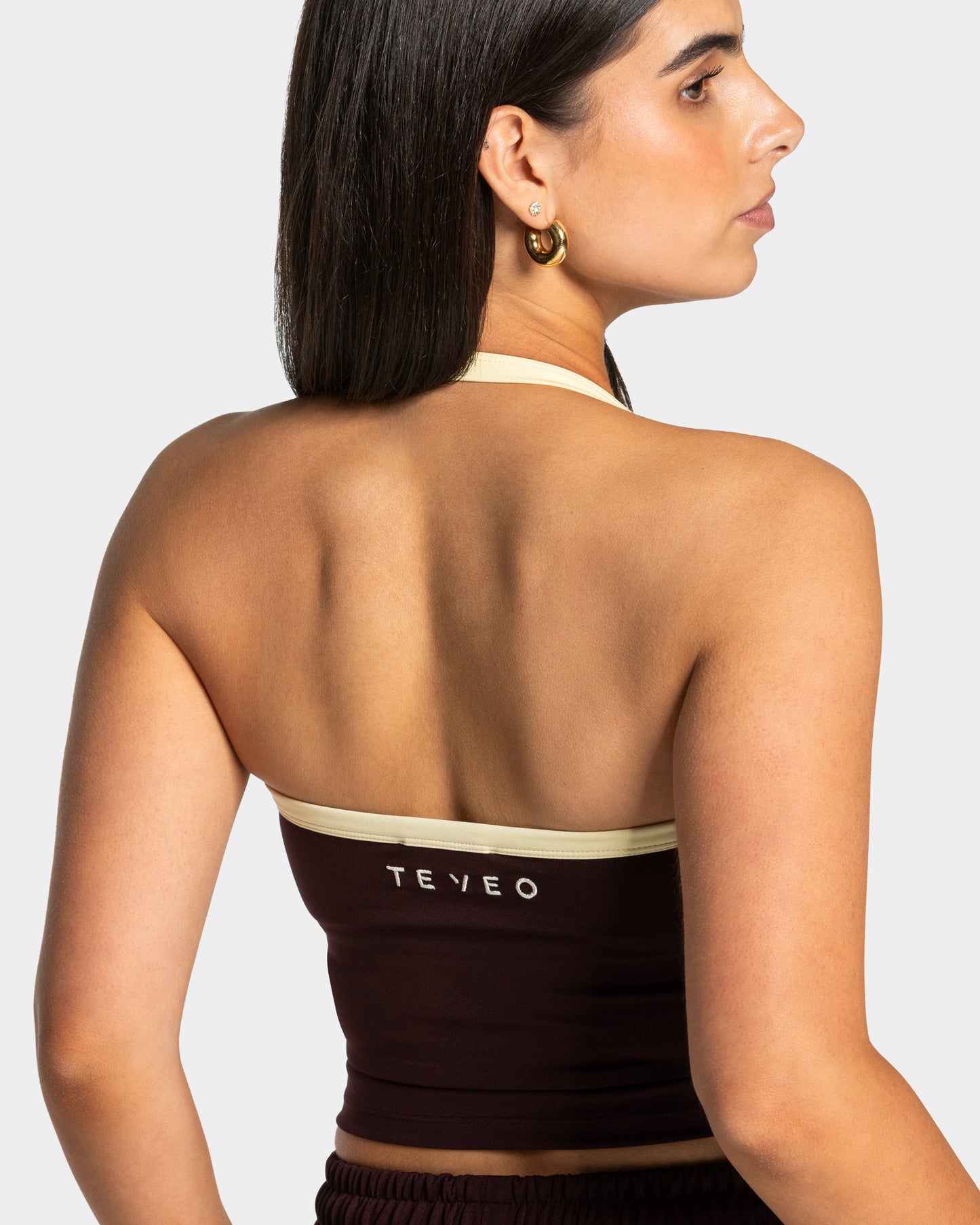 Club Neckholder Top "Merlot"