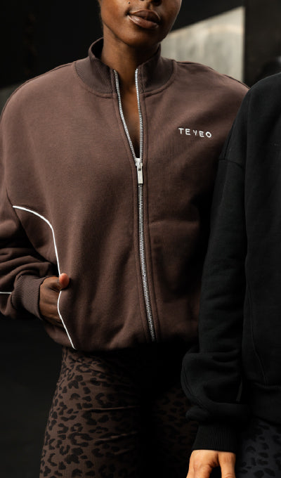 Sudadera con cremallera Contrastline