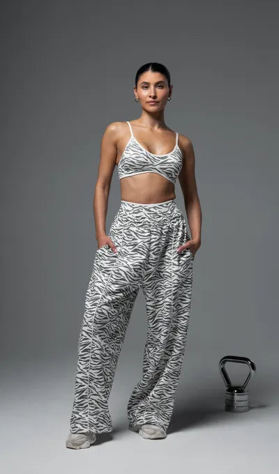 Contrastline Wide Leg Joggers