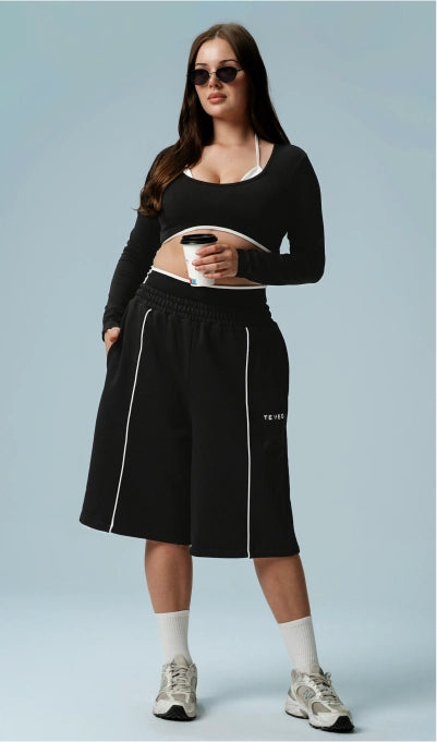 Contrastline Oversized Jorts