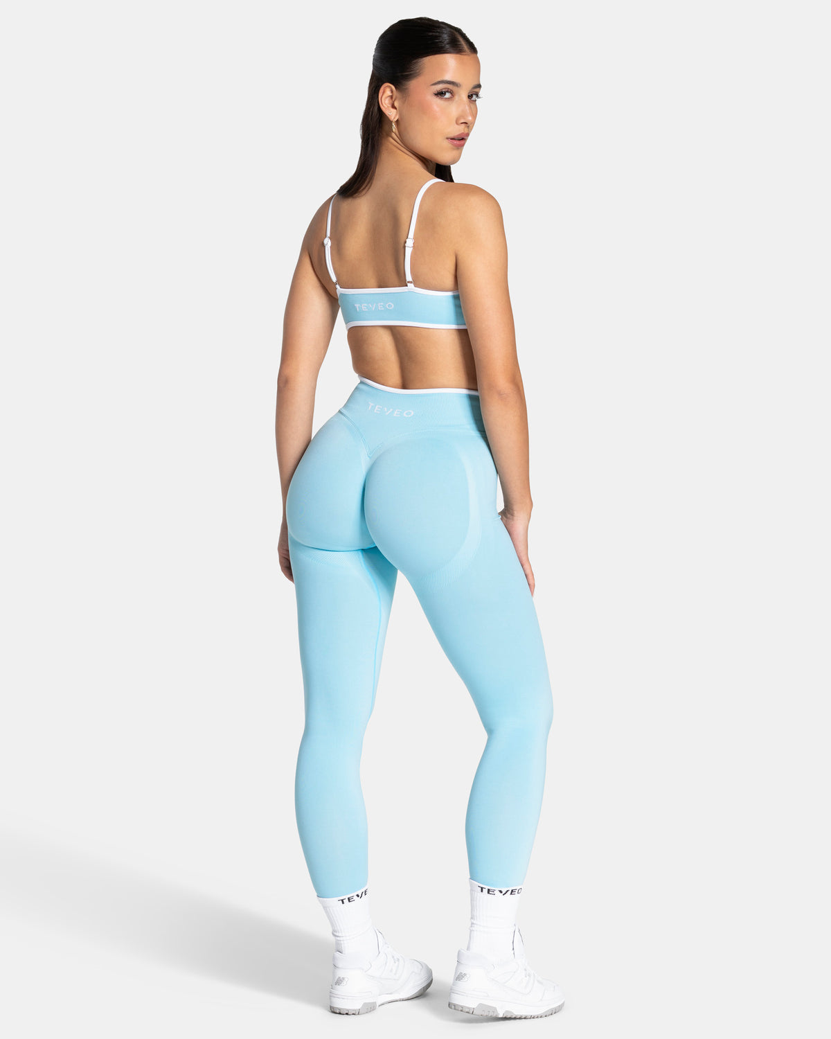 Contrastline Sculpt Scrunch Leggings ‘Arctic Blue’