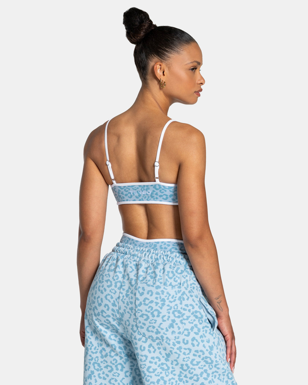 Contrastline Bra ‘Baby Blue Leopard’