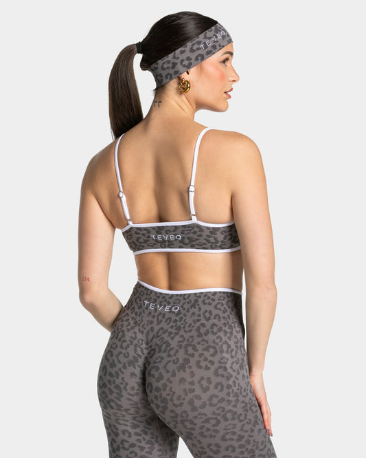Contrastline Bra ‘Graphite Leopard Print’