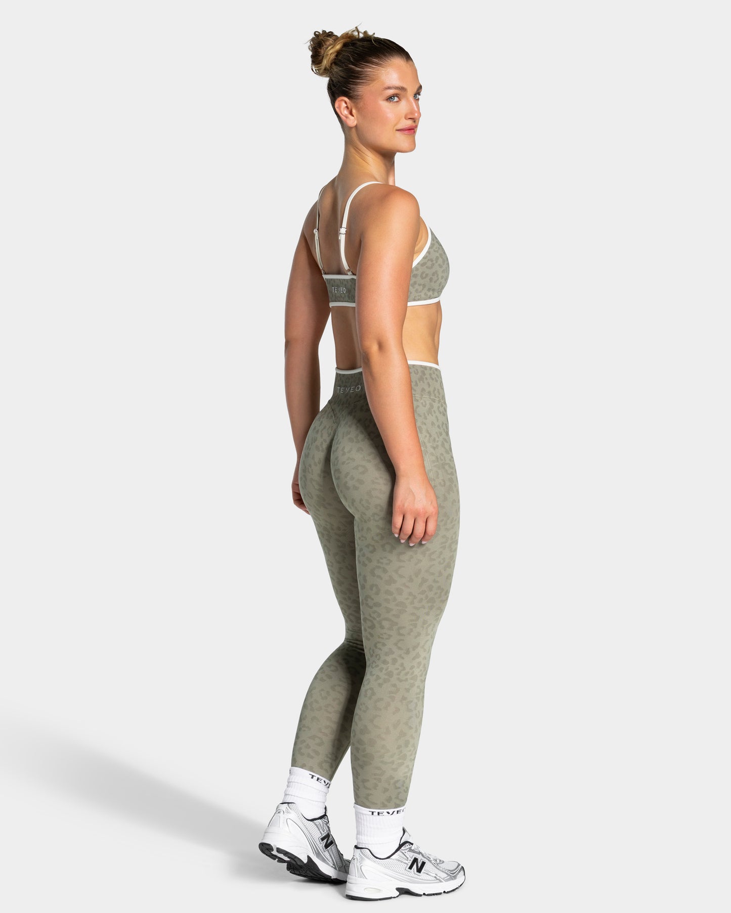 Contrastline Leggings "Leo Khaki"
