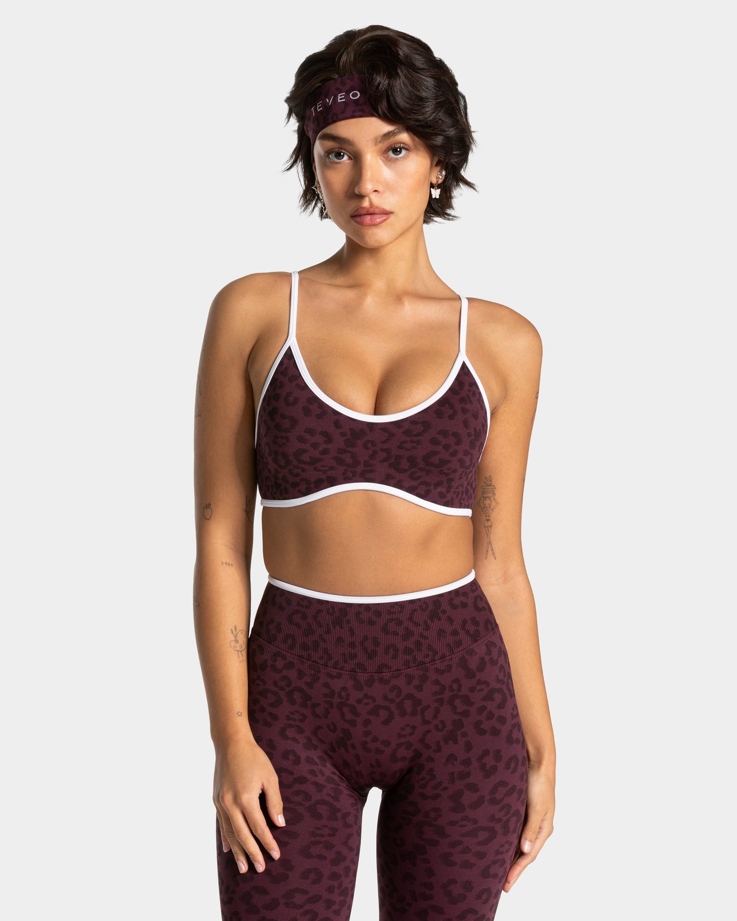 Contrastline Bra ‘Merlot Leopard Print’