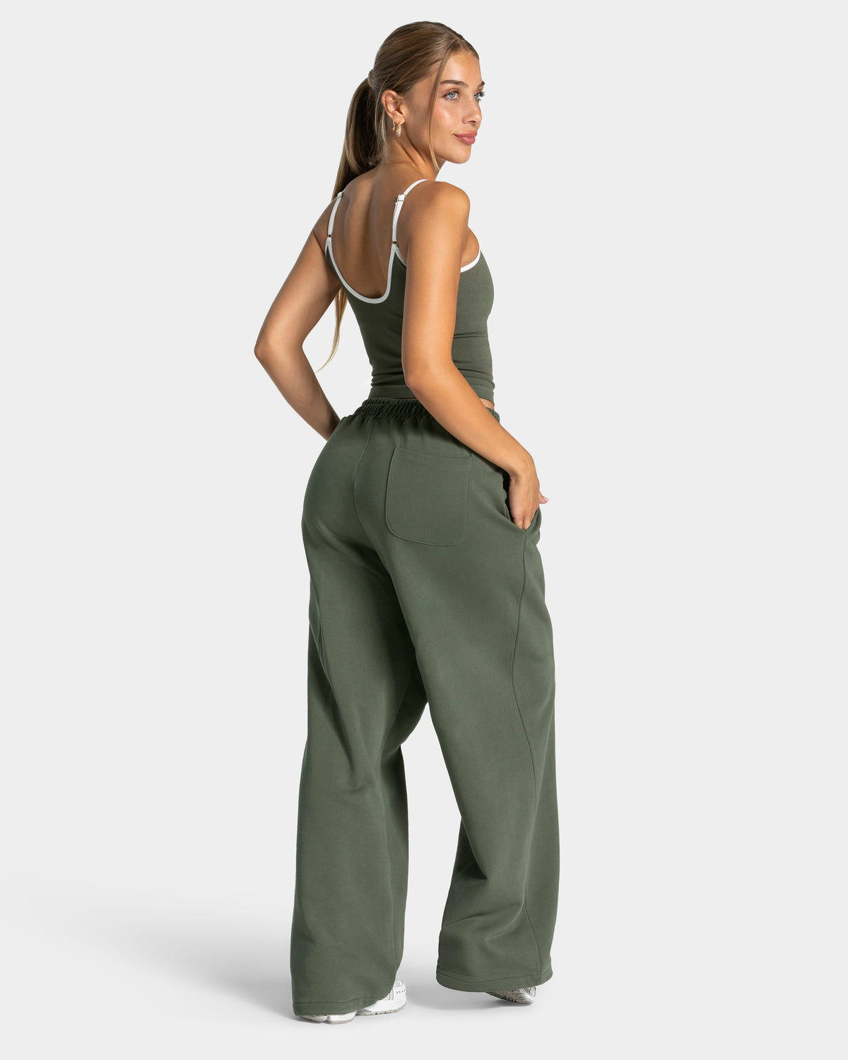 Contrastline Cami Top ‘Khaki’