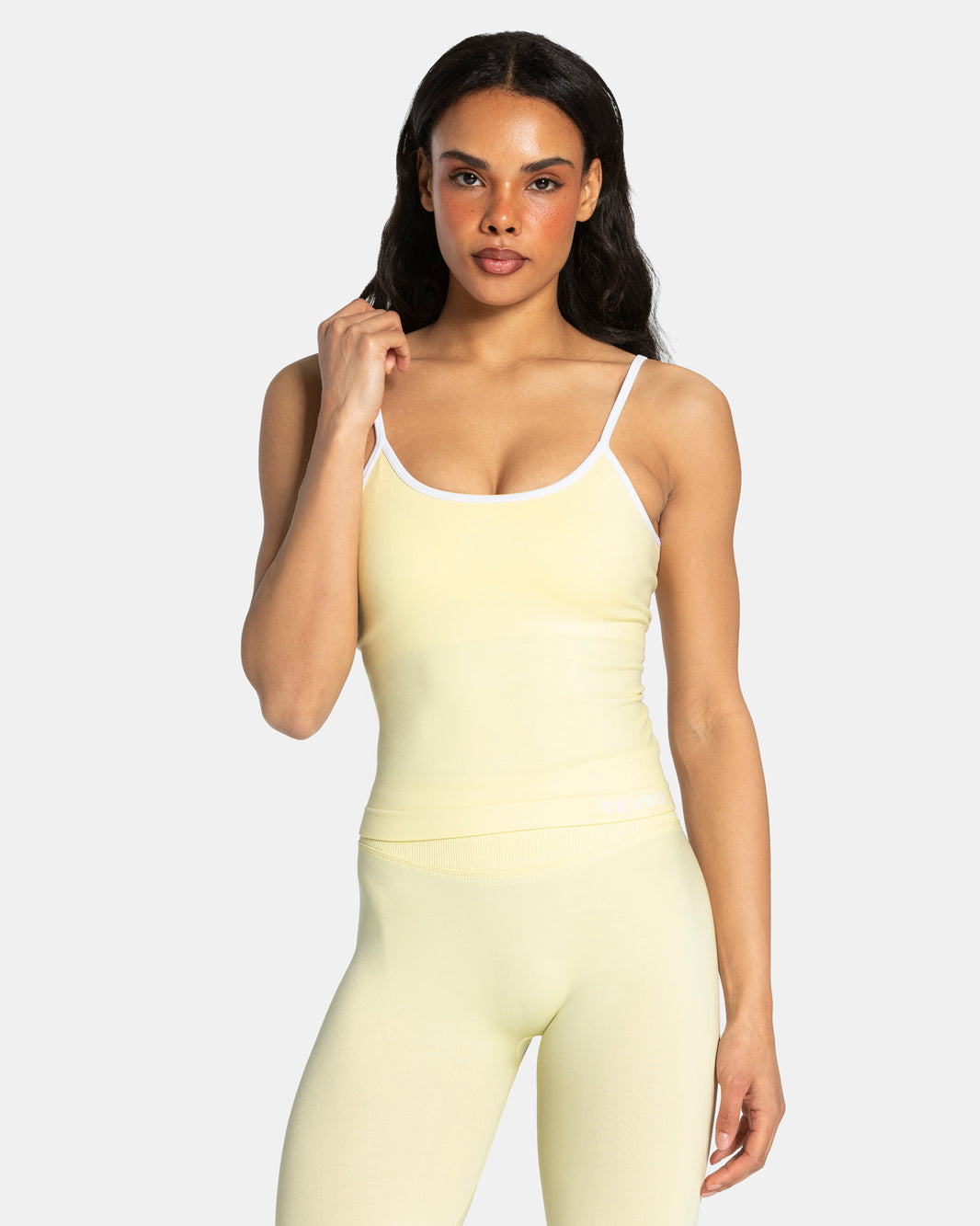 Contrastline Cami Top ‘Butter Yellow’