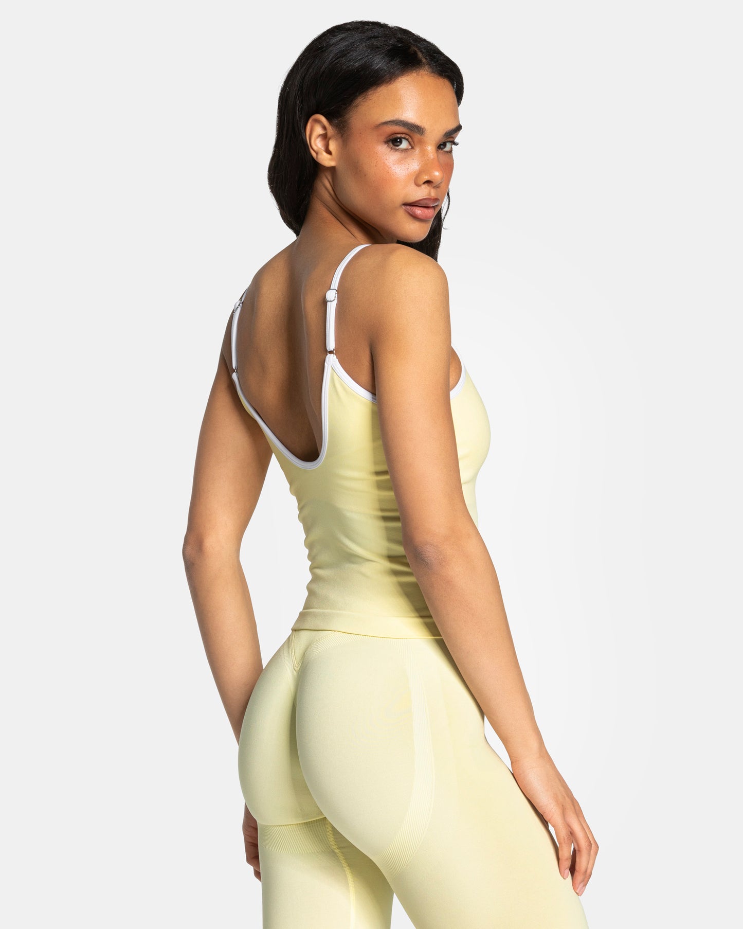 Contrastline Cami Top ‘Butter Yellow’