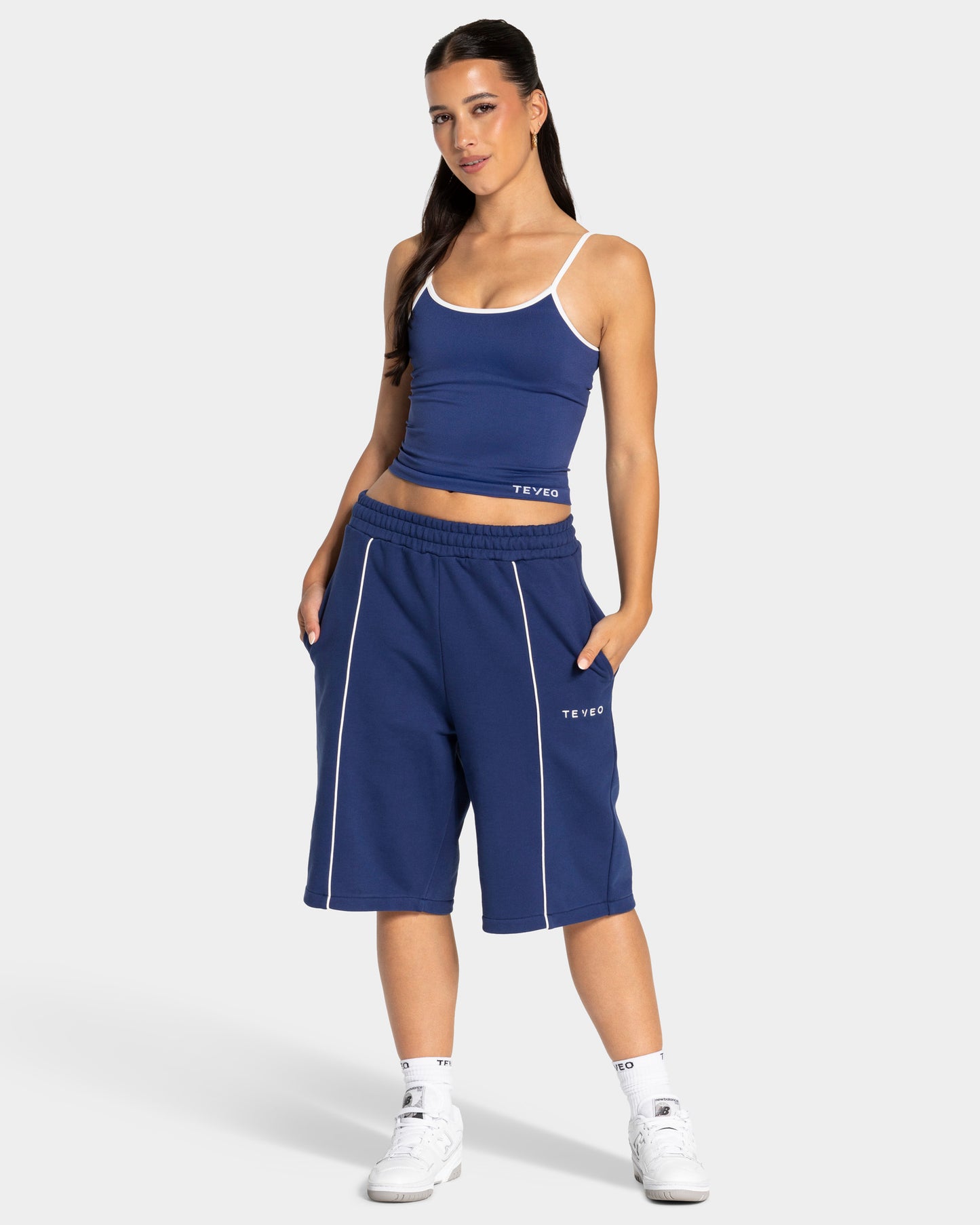Contrastline Cami Top ‘Indigo’