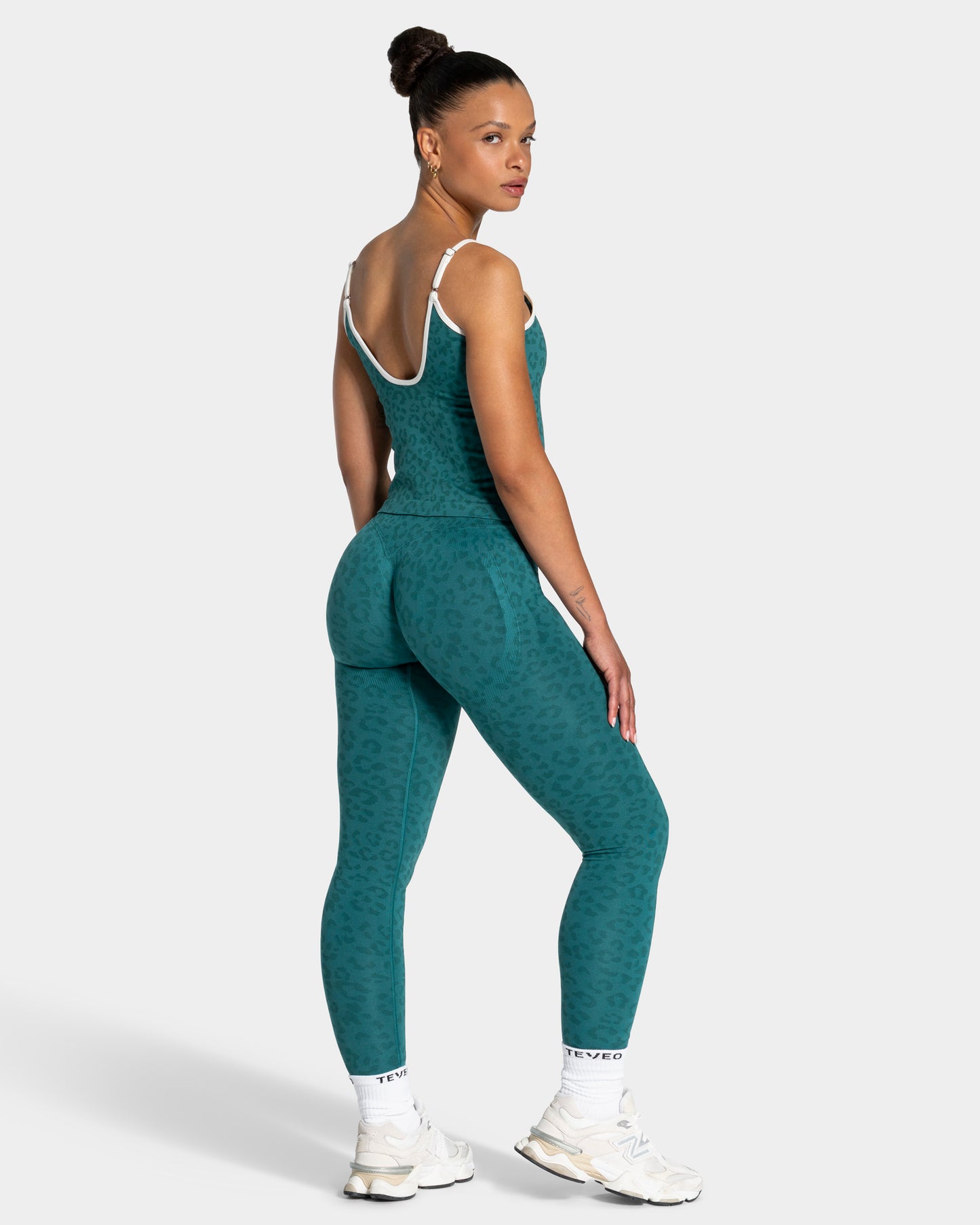 Contrastline Leggings "Leo Petrol"