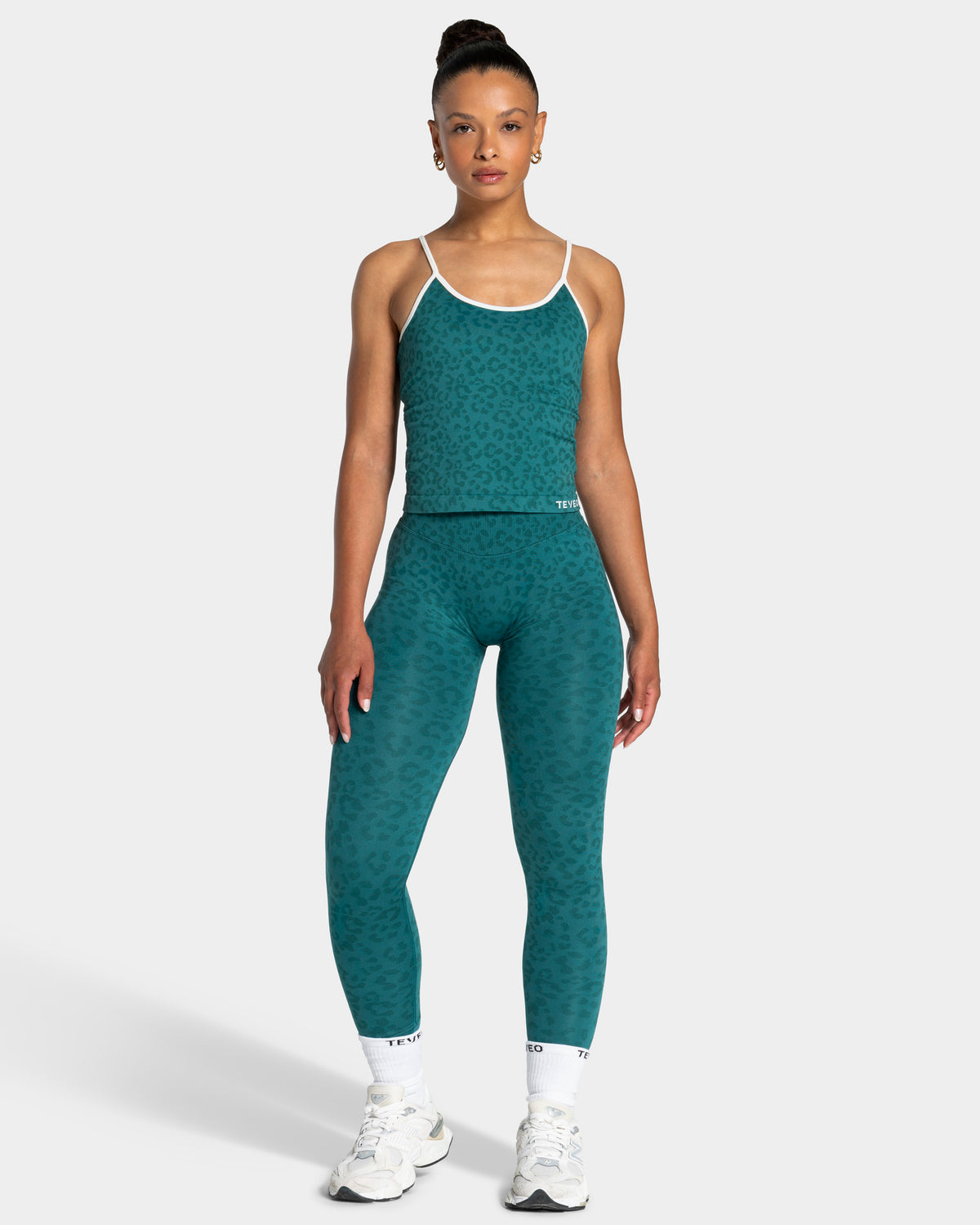 Contrastline Cami Top "Leo Petrol"