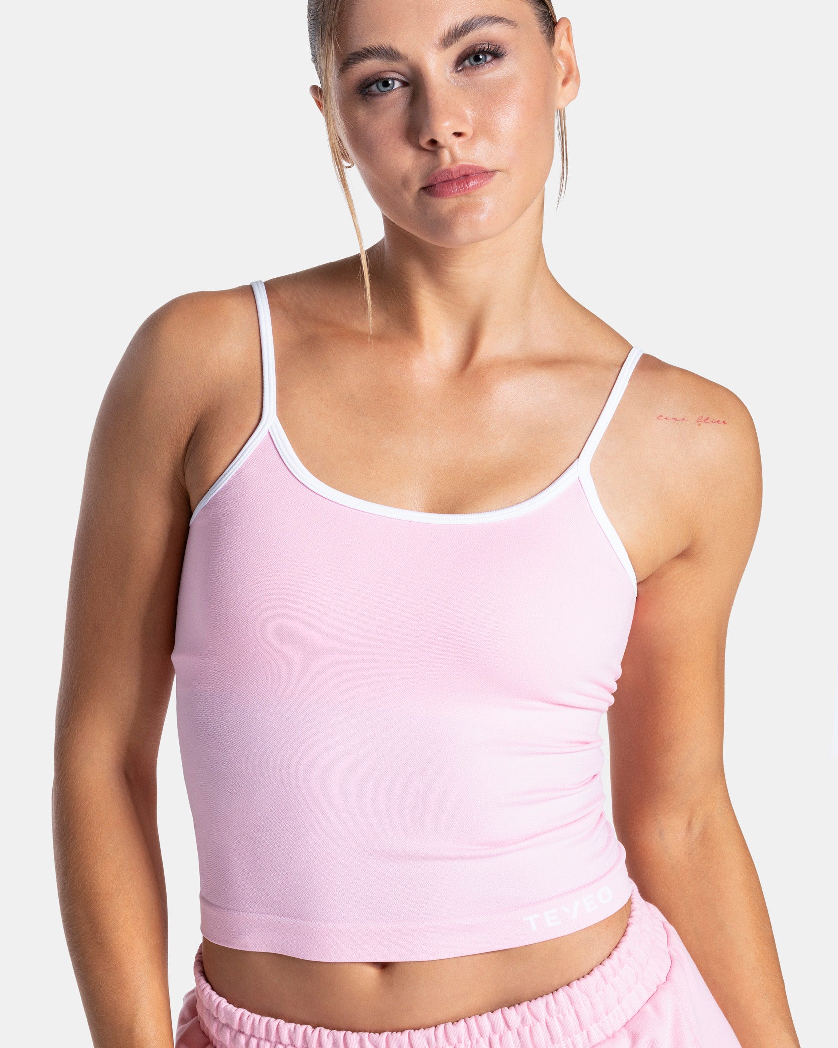 Contrastline Cami Top 'True Pink'