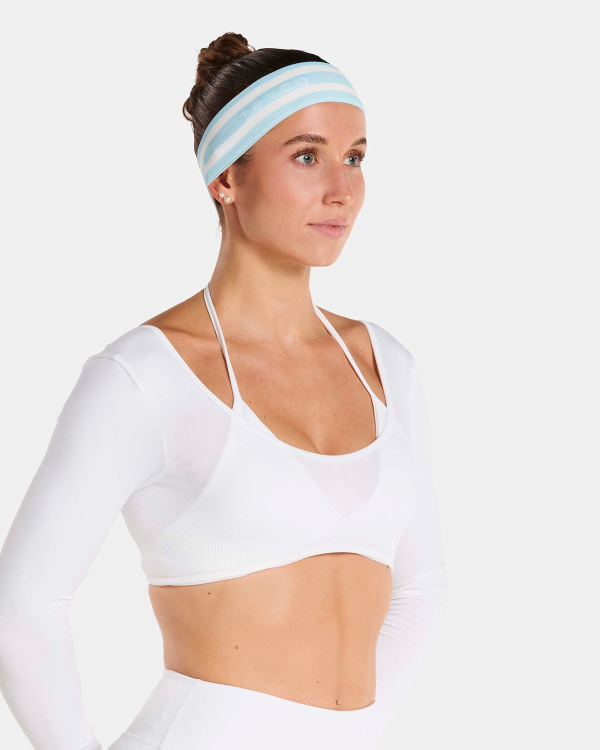 Contrastline Headband ‘Ice Blue Stripe’