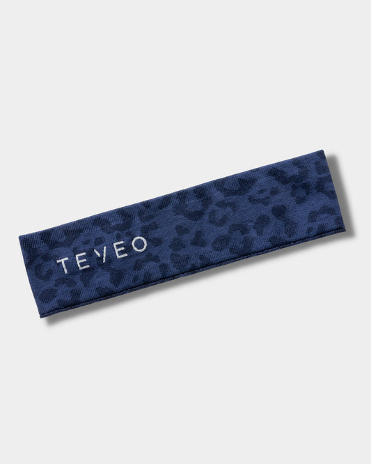 Bandeau Contrastline « Léopard bleu foncé »