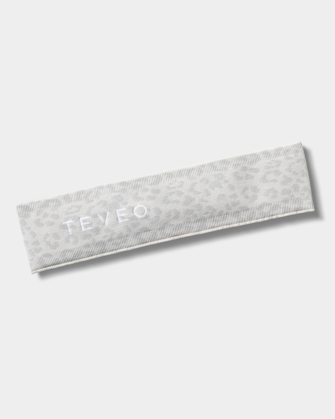 Contrastline Headband ‘Light Grey Leopard Print’