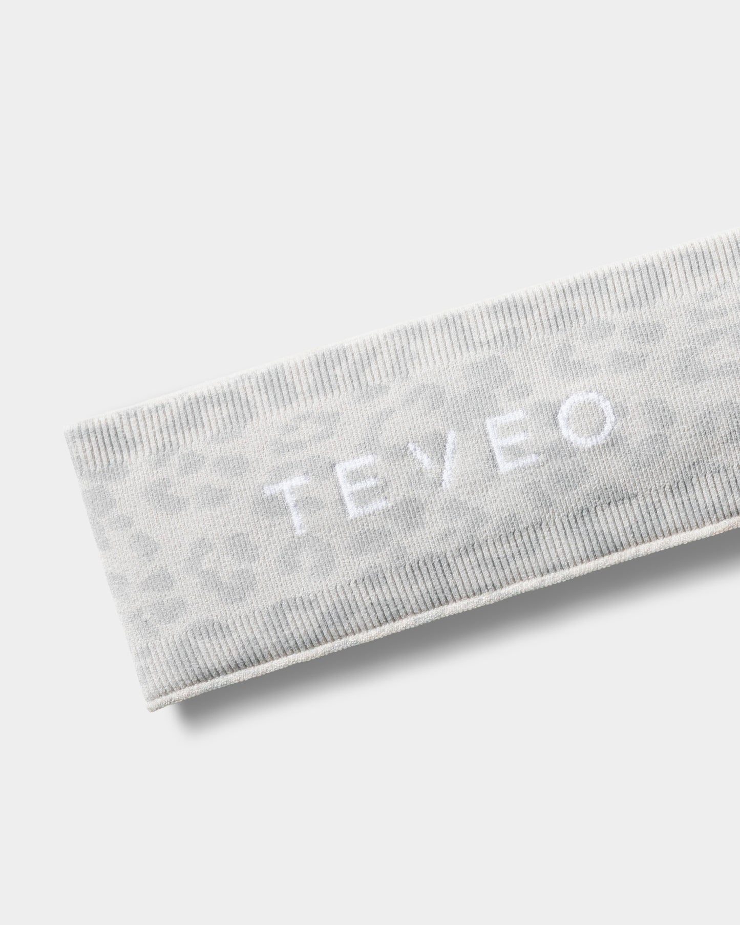 Contrastline Headband ‘Light Grey Leopard Print’