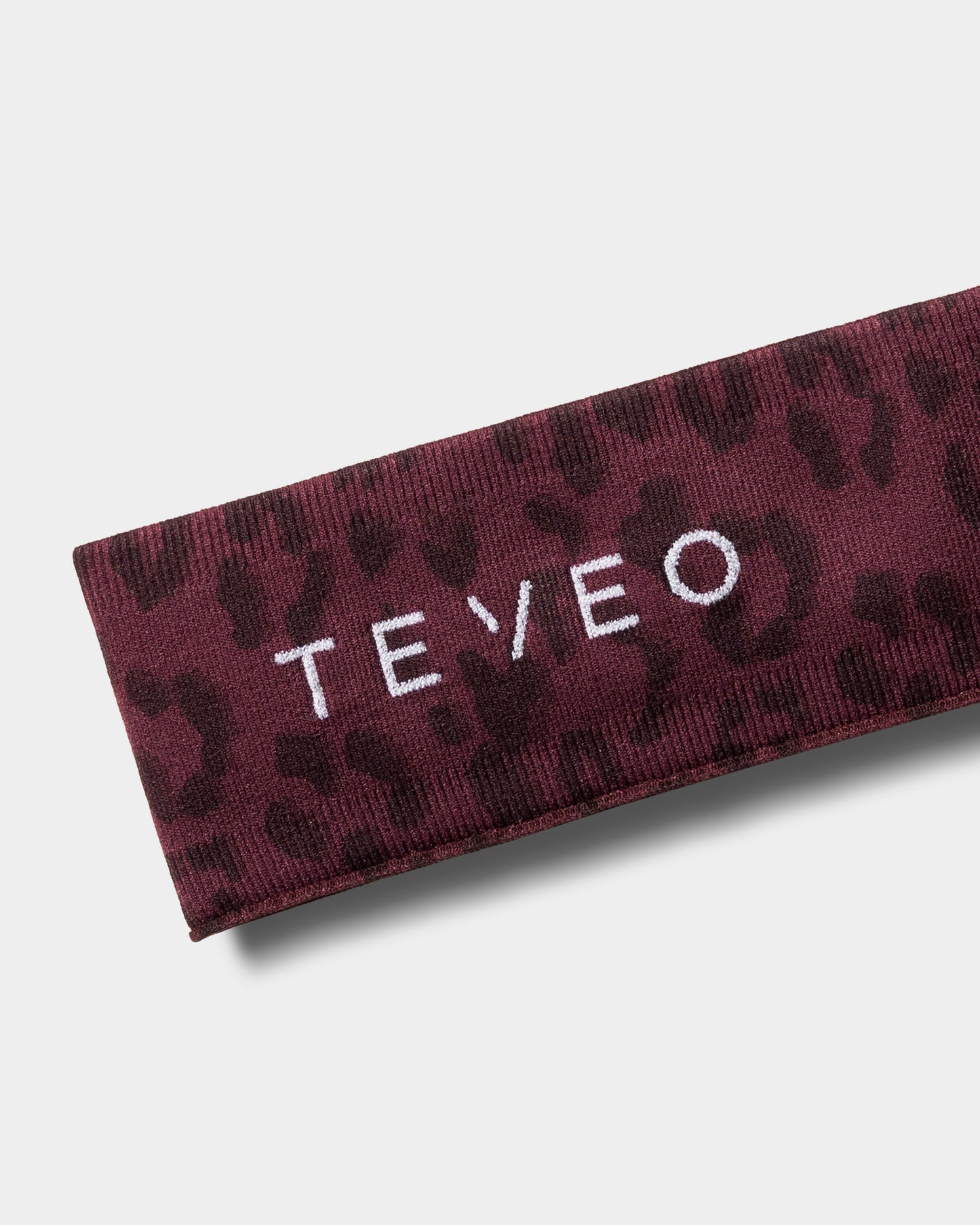 Contrastline Headband ‘Merlot Leopard’