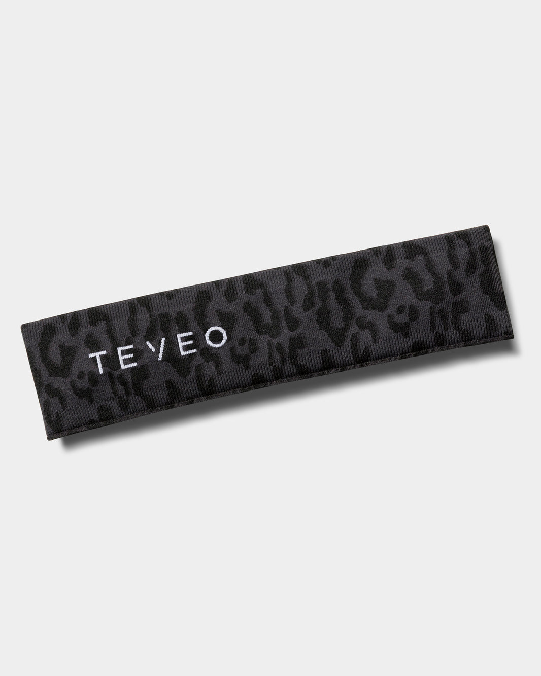 Contrastline Headband ‘Black Leopard Print’