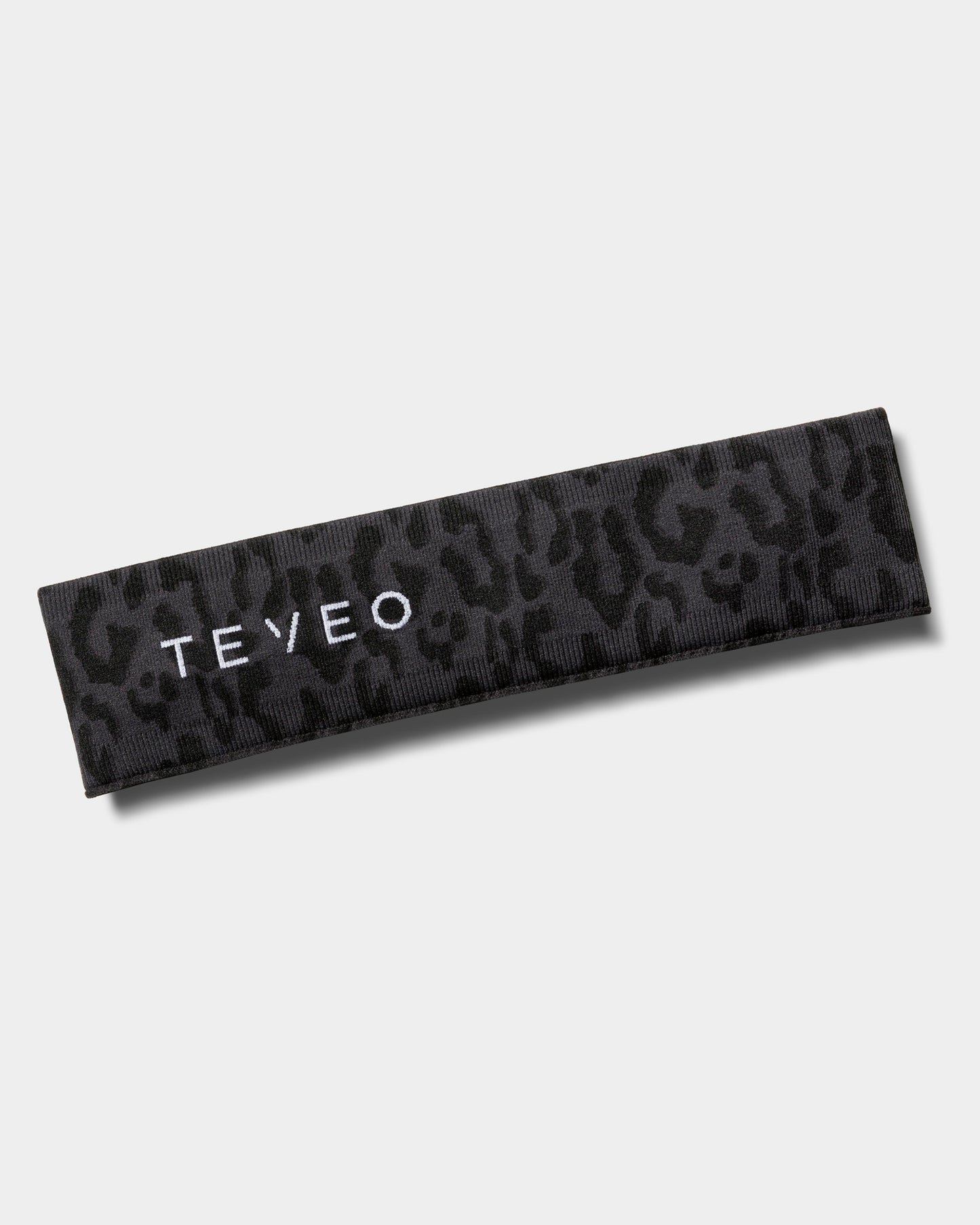Contrastline Headband ‘Black Leopard Print’