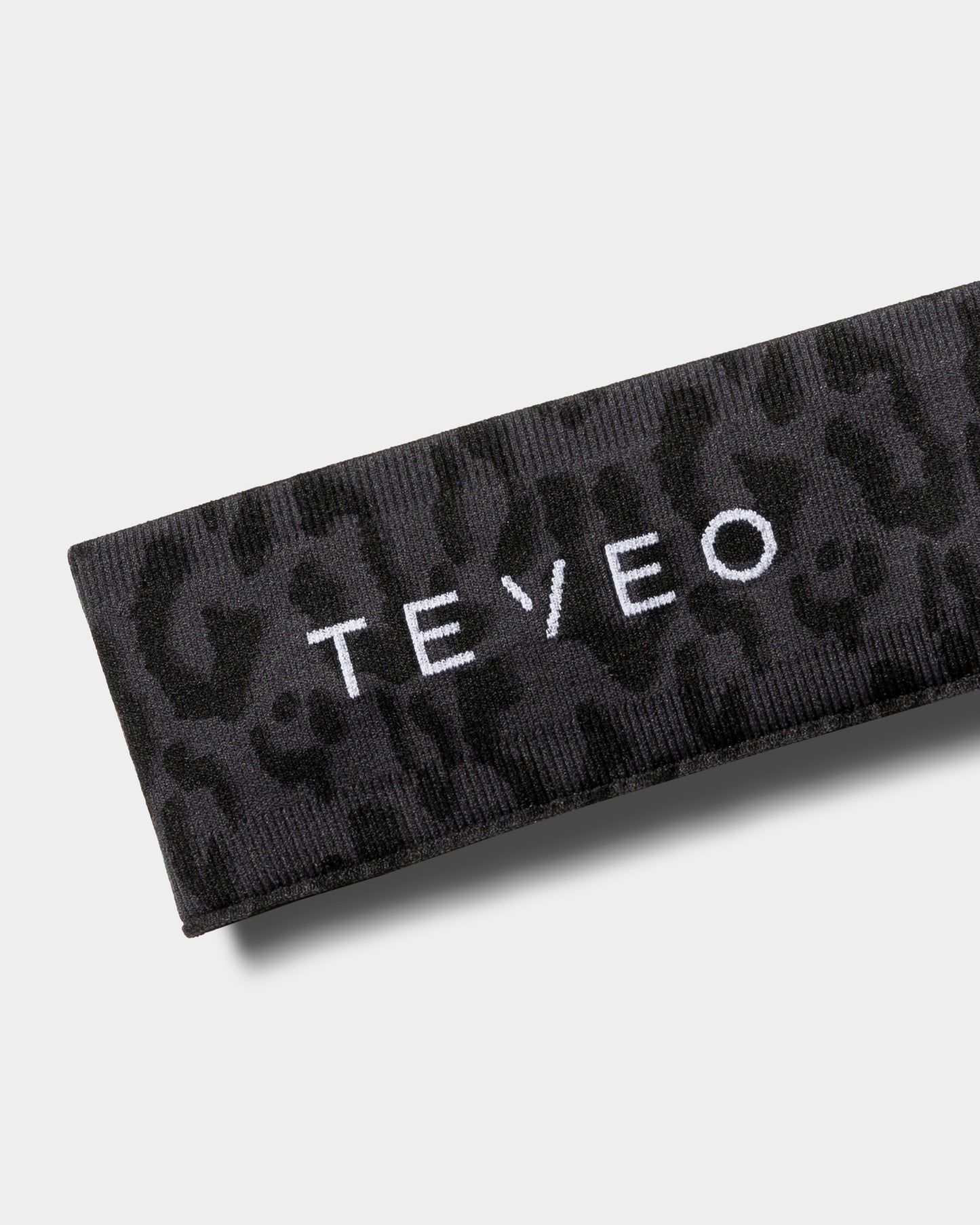 Contrastline Headband ‘Black Leopard Print’