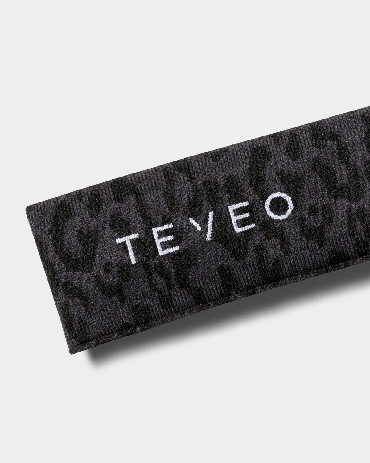 Contrastline Headband ‘Black Leopard Print’