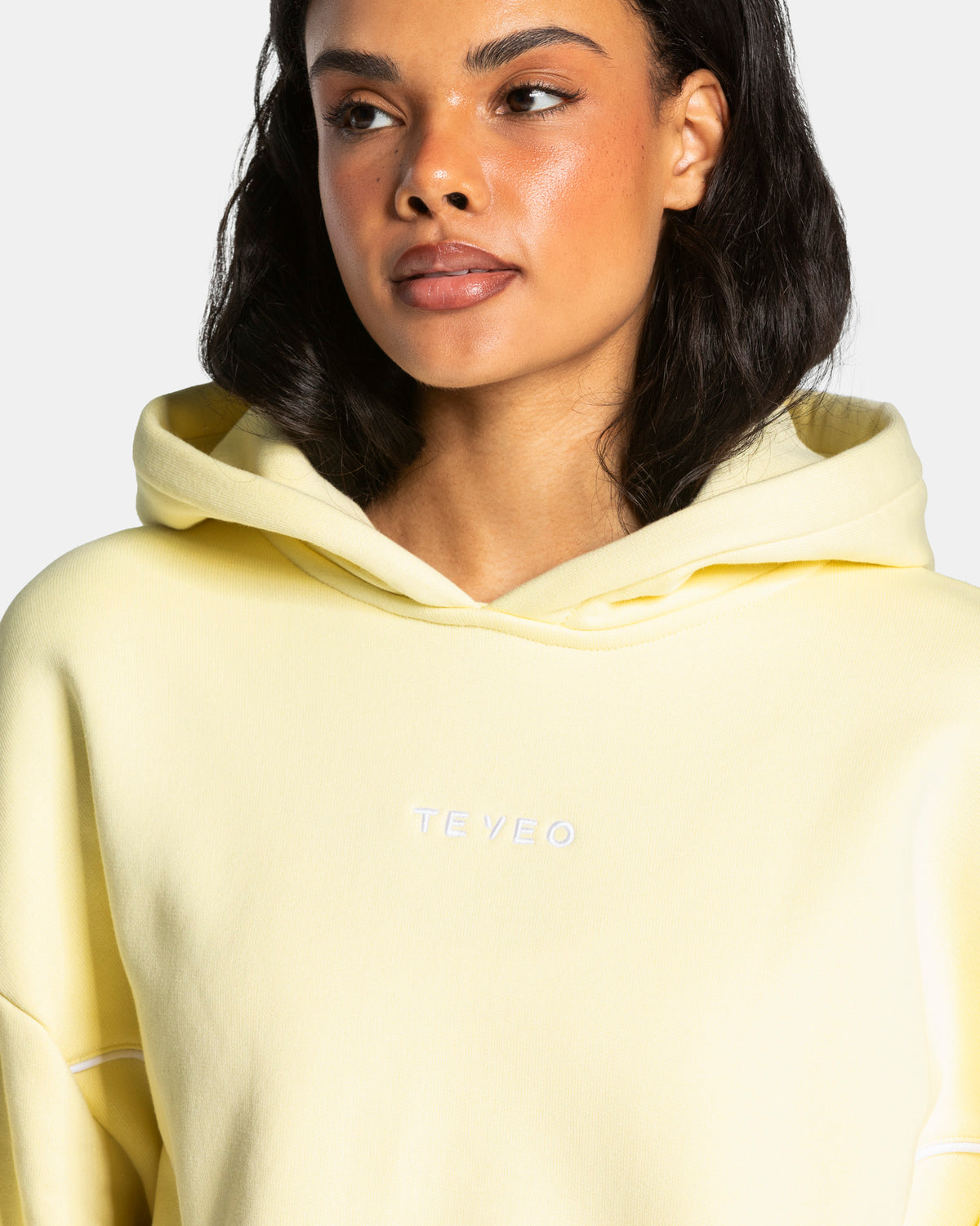 Contrastline Hooded Sweater ‘Butter Yellow’