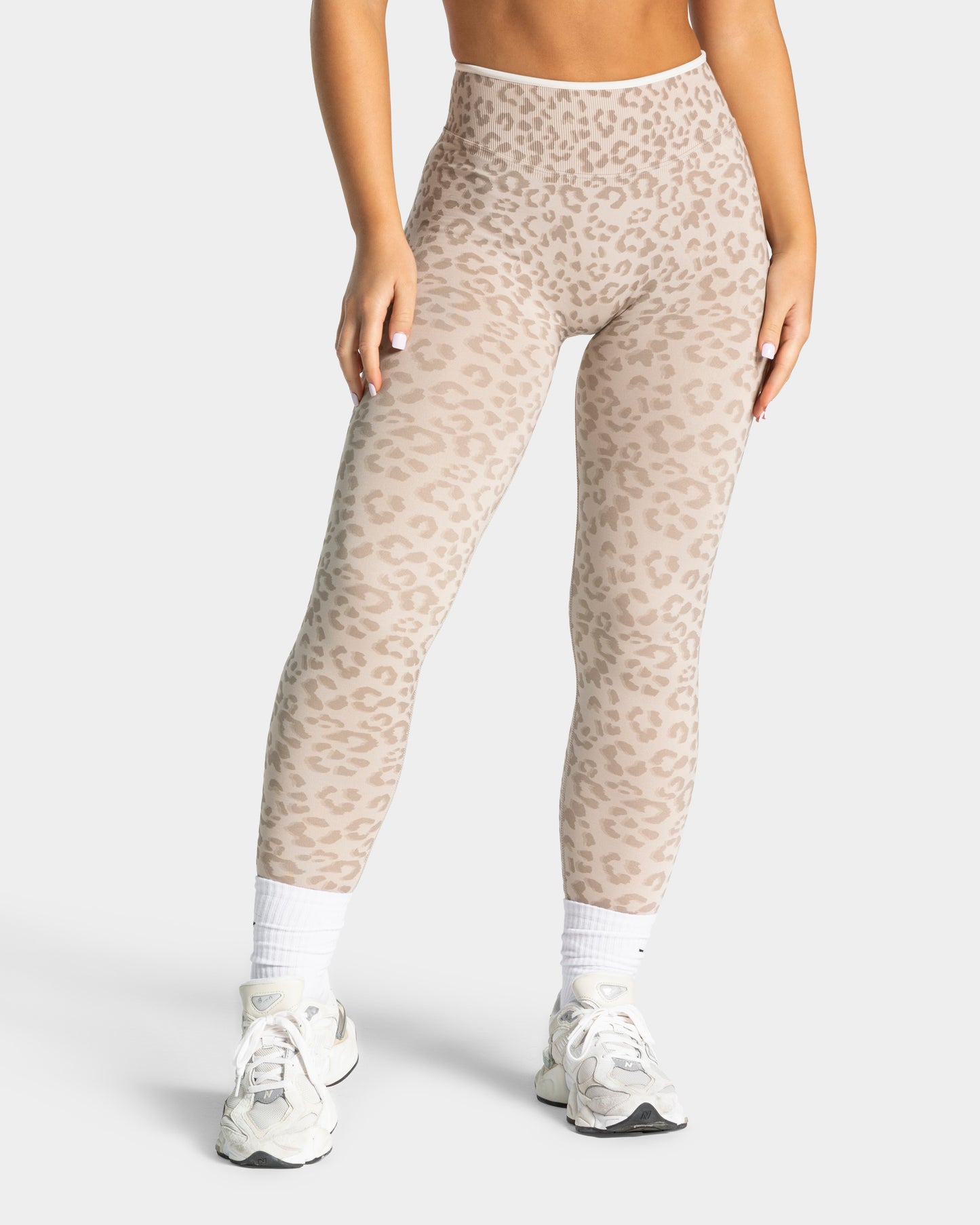 Legging Sculpt Scrunch Contrastline « léopard Cream »
