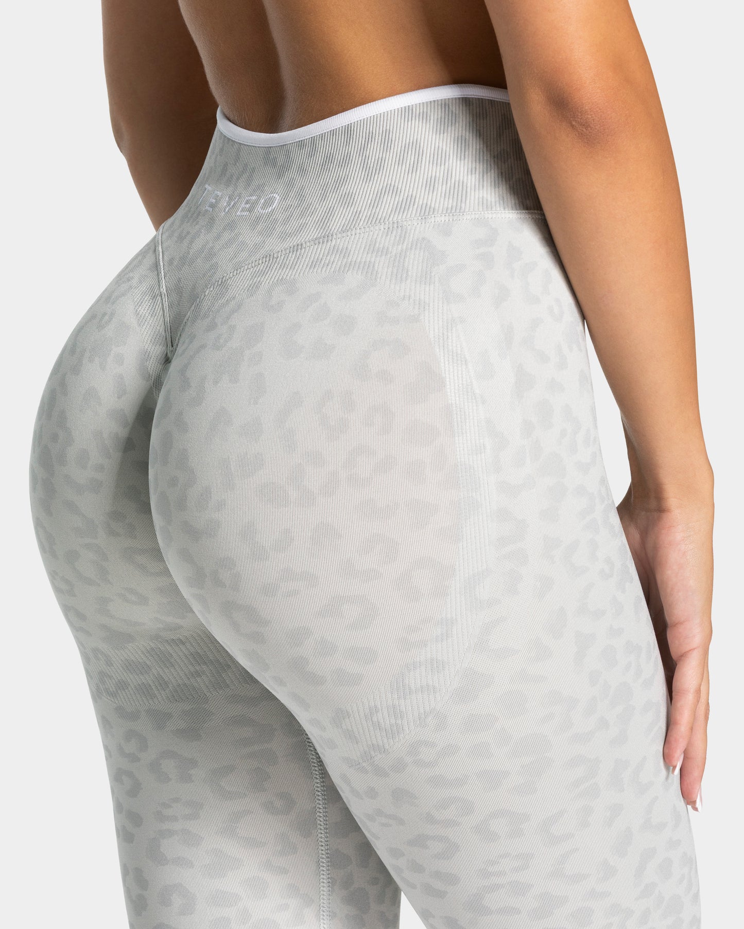 Leggings Sculpt Scrunch Contrastline "Leo grigio chiaro"