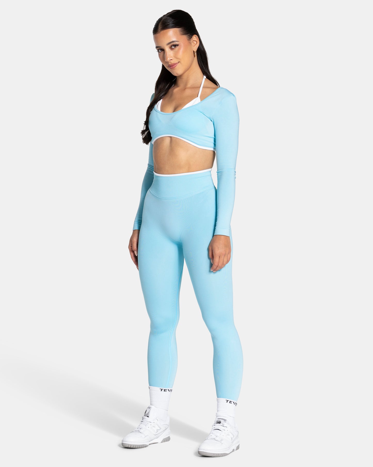 Contrastline Leggings ‘Arctic Blue’