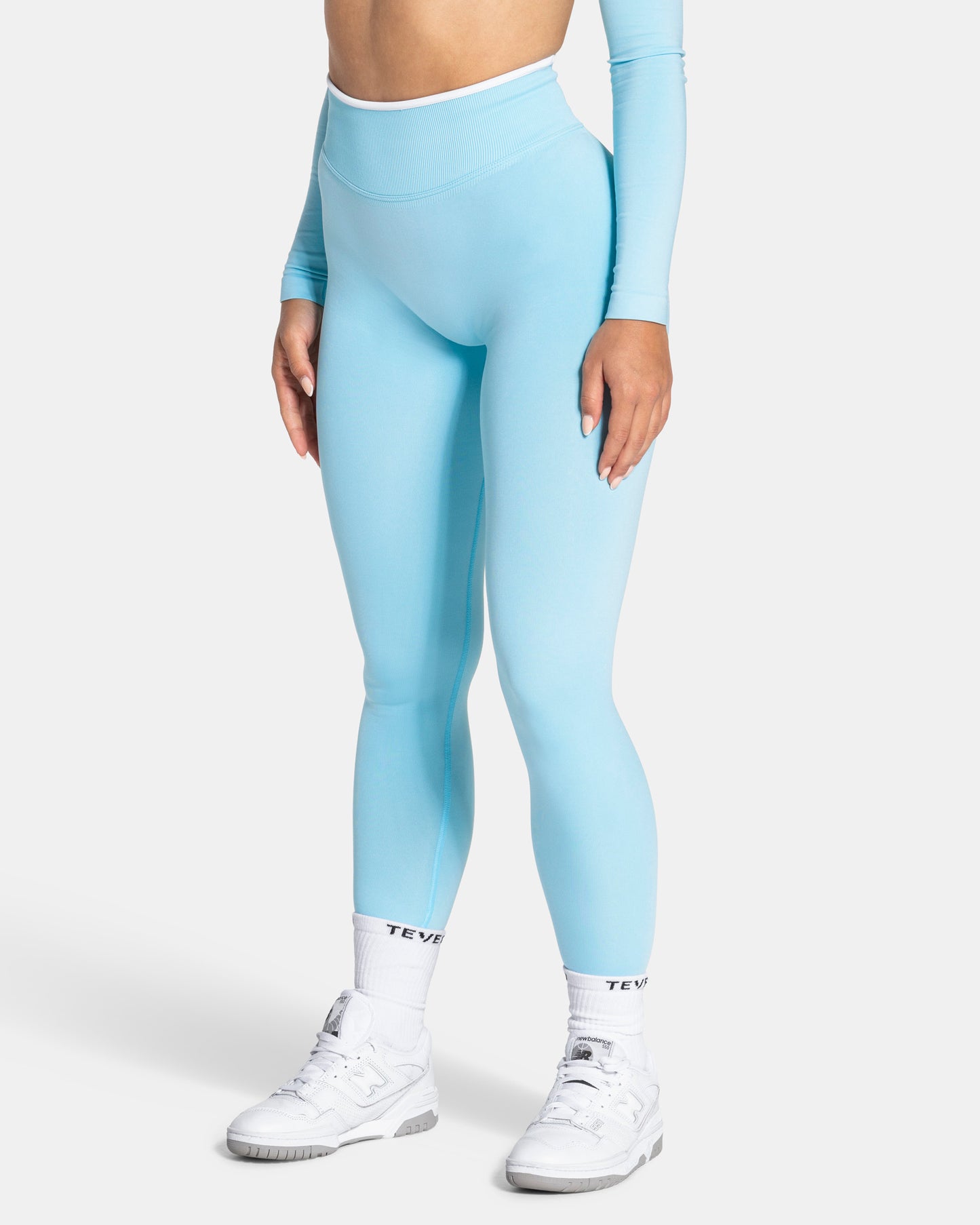 Contrastline Leggings ‘Arctic Blue’