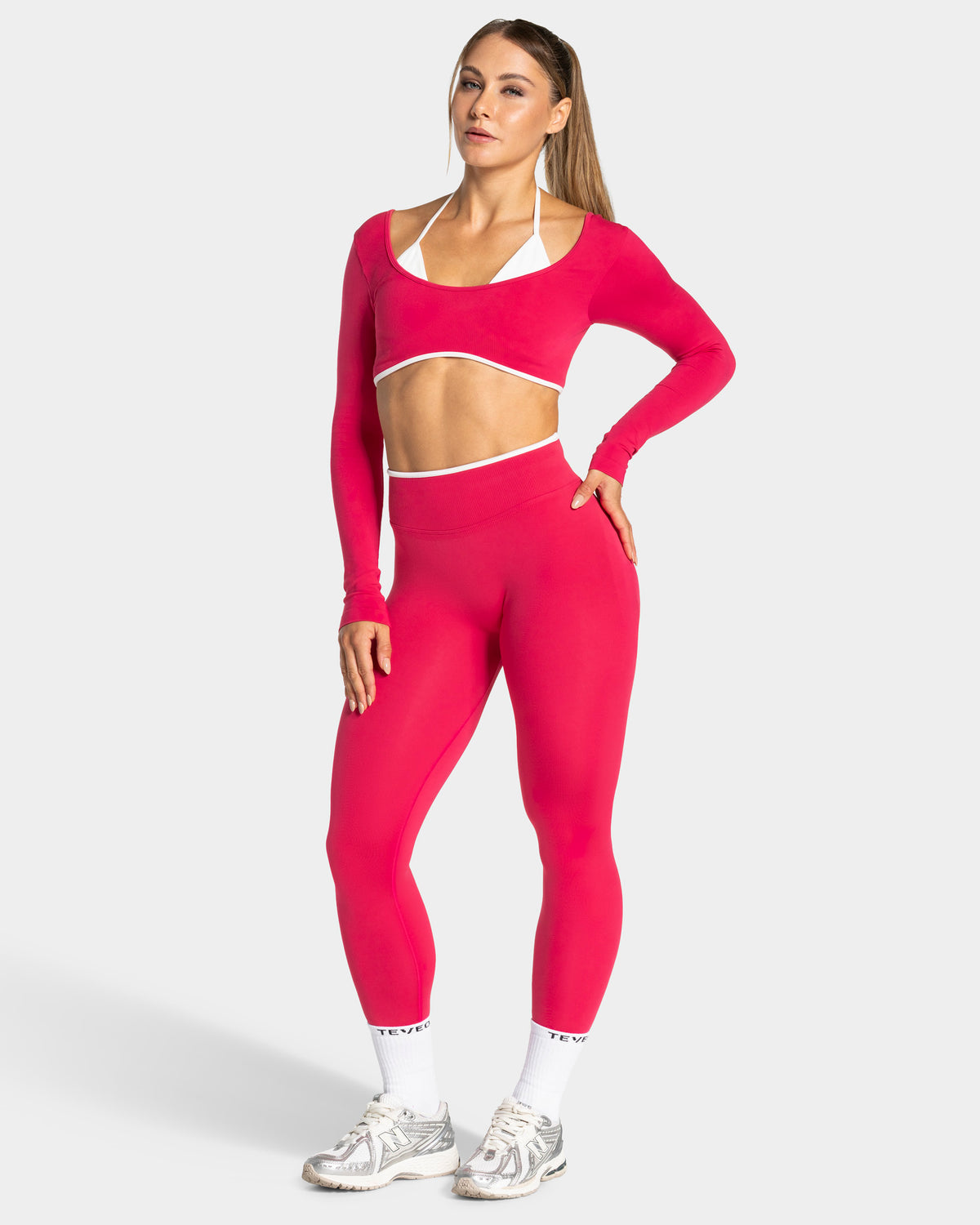 Legging Contrastline « Berry »