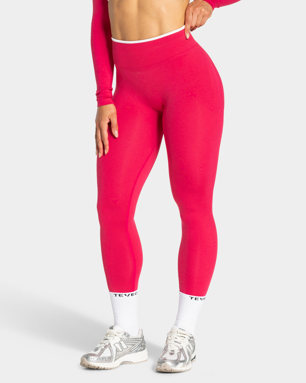 Leggings Contrastline “Berry"