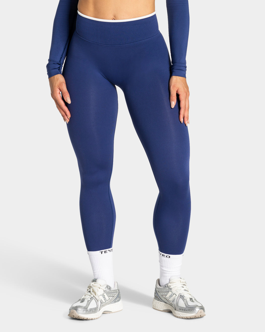 Leggings Contrastline “Indaco"
