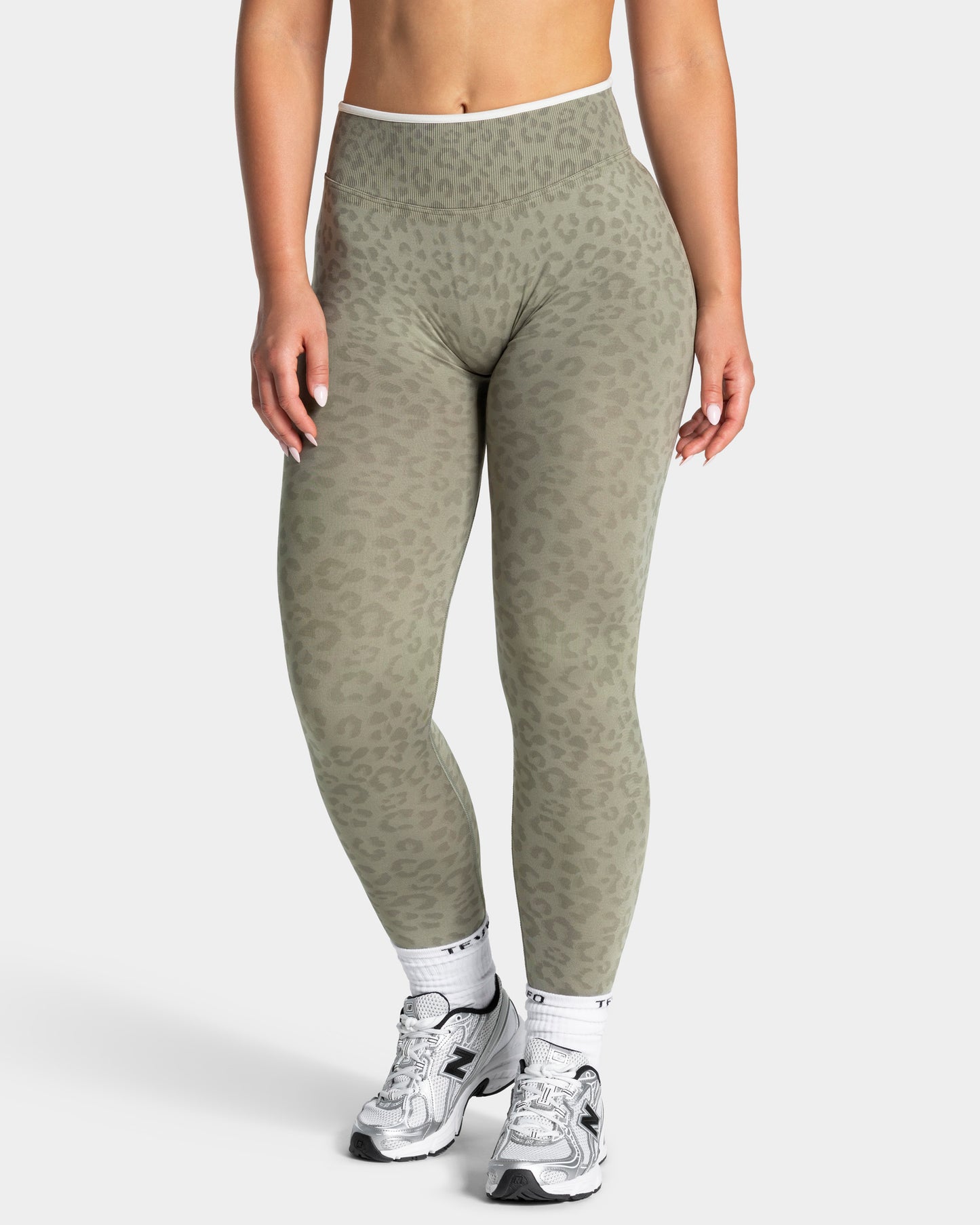 Contrastline Leggings "Leo Khaki"