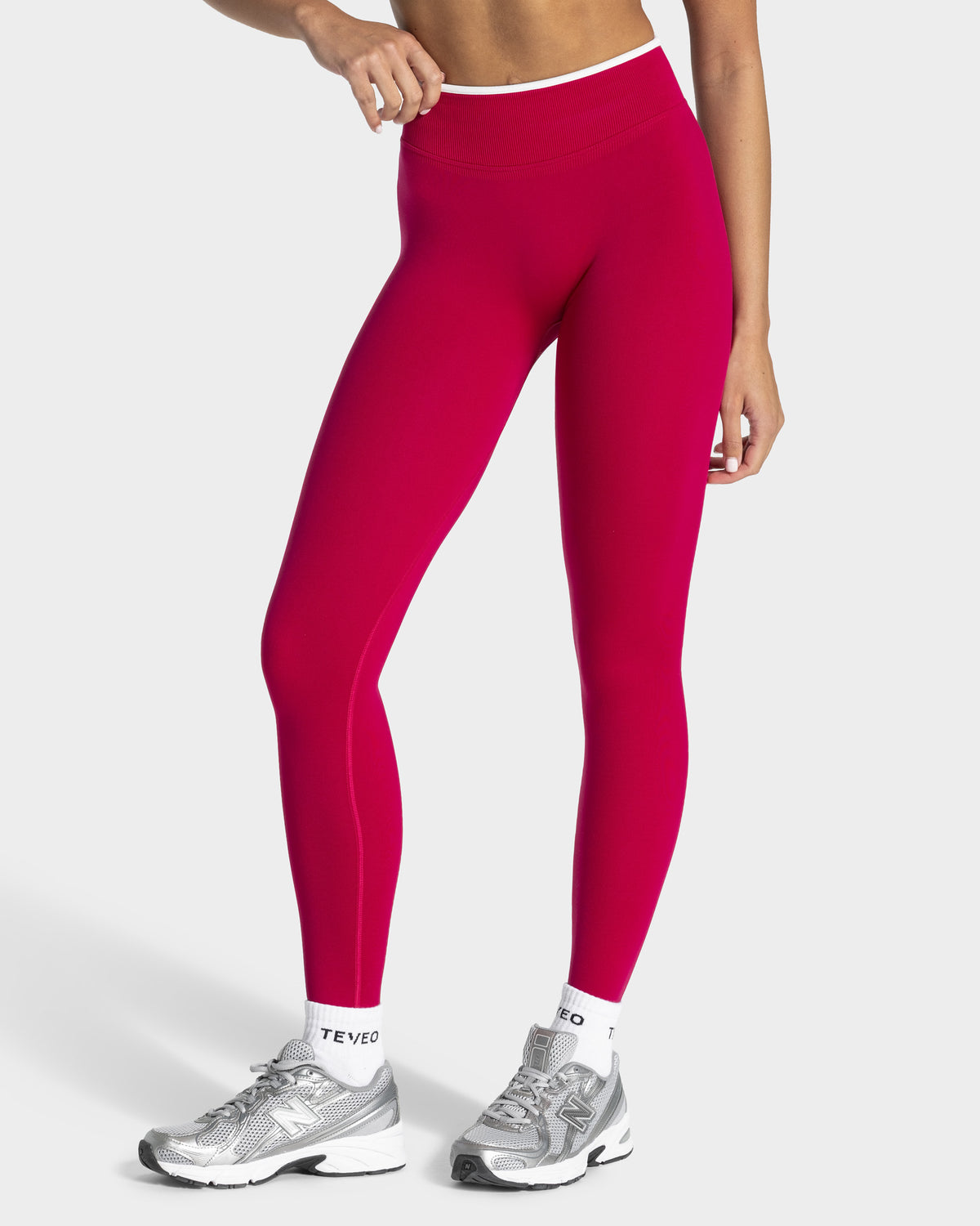 Contrastline Leggings ‘Raspberry’