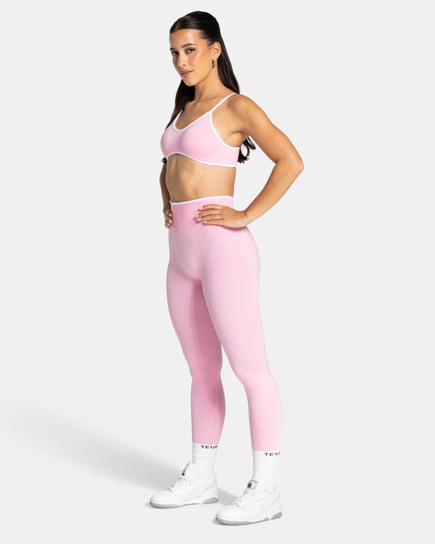 Contrastline Leggings ‘True Pink’
