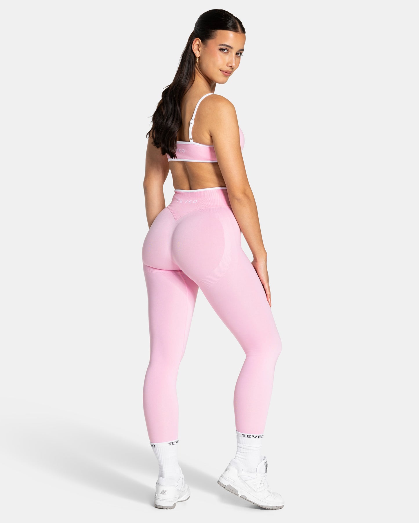 Contrastline Leggings ‘True Pink’