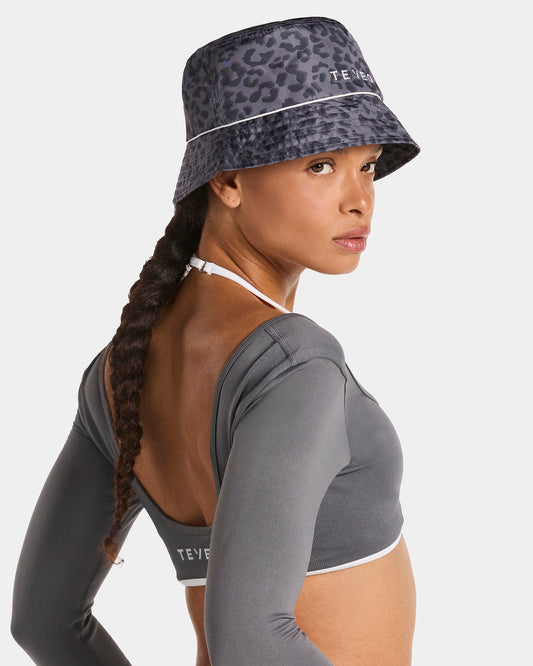 Contrastline Bucket Hat ‘Graphite Leopard’