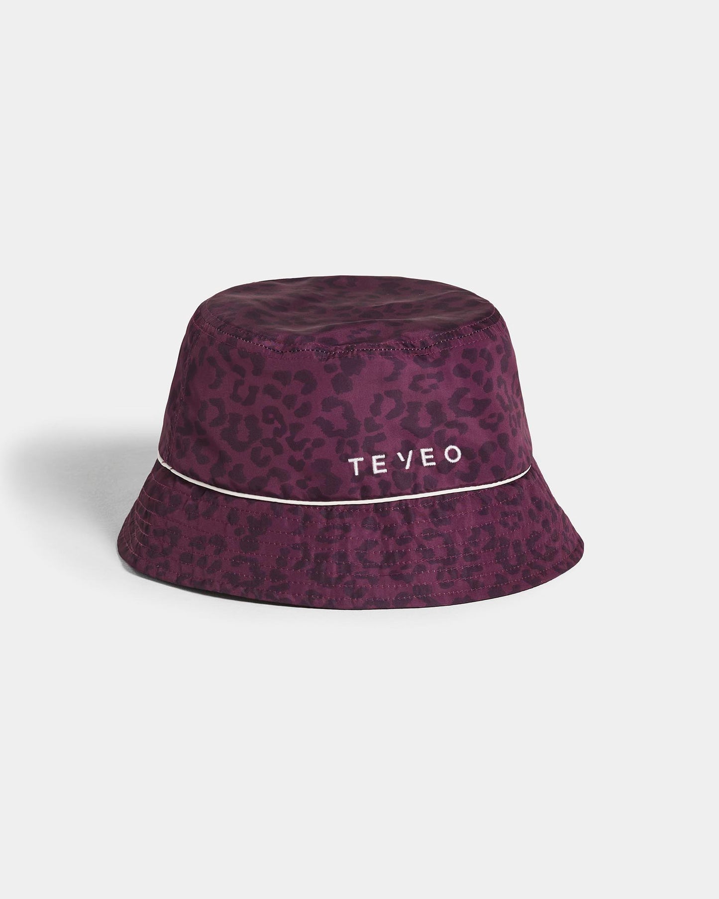 Contrastline Bucket Hat ‘Merlot Leopard’