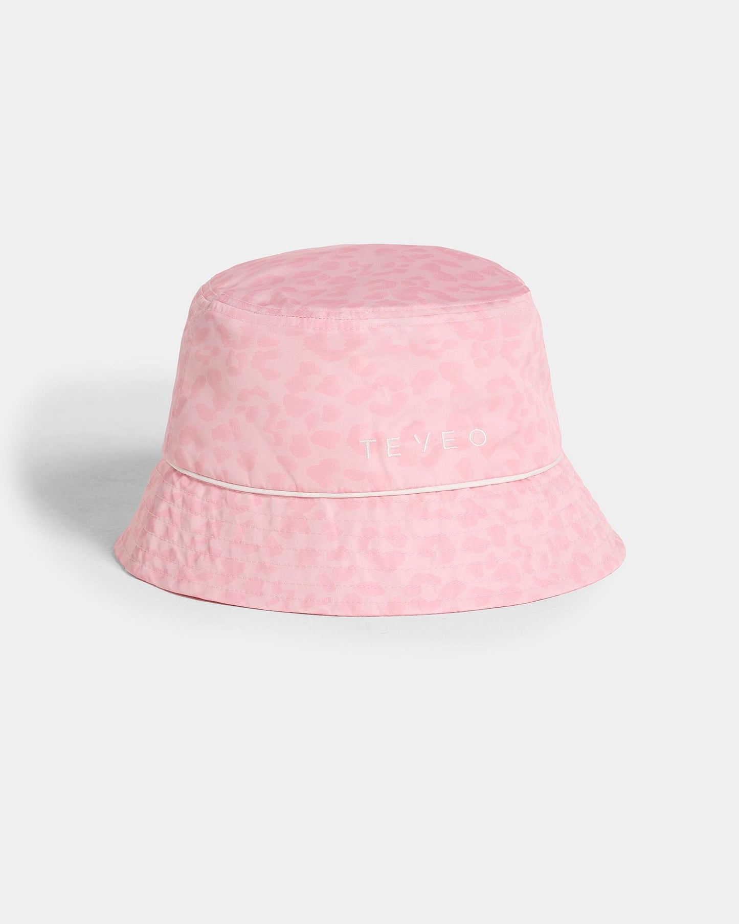 Cappello a secchiello Contrastline “Stampa leopardata Rosa"